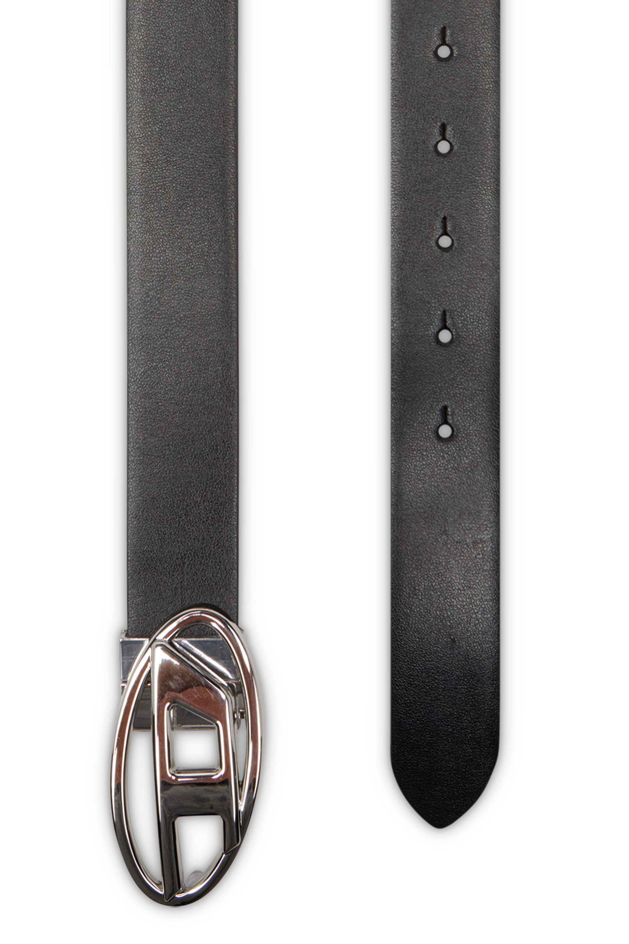 Diesel - B-1DR W REV II 30, Female's 3cm reversible leather belt with Oval D buckle in ブラック - 2