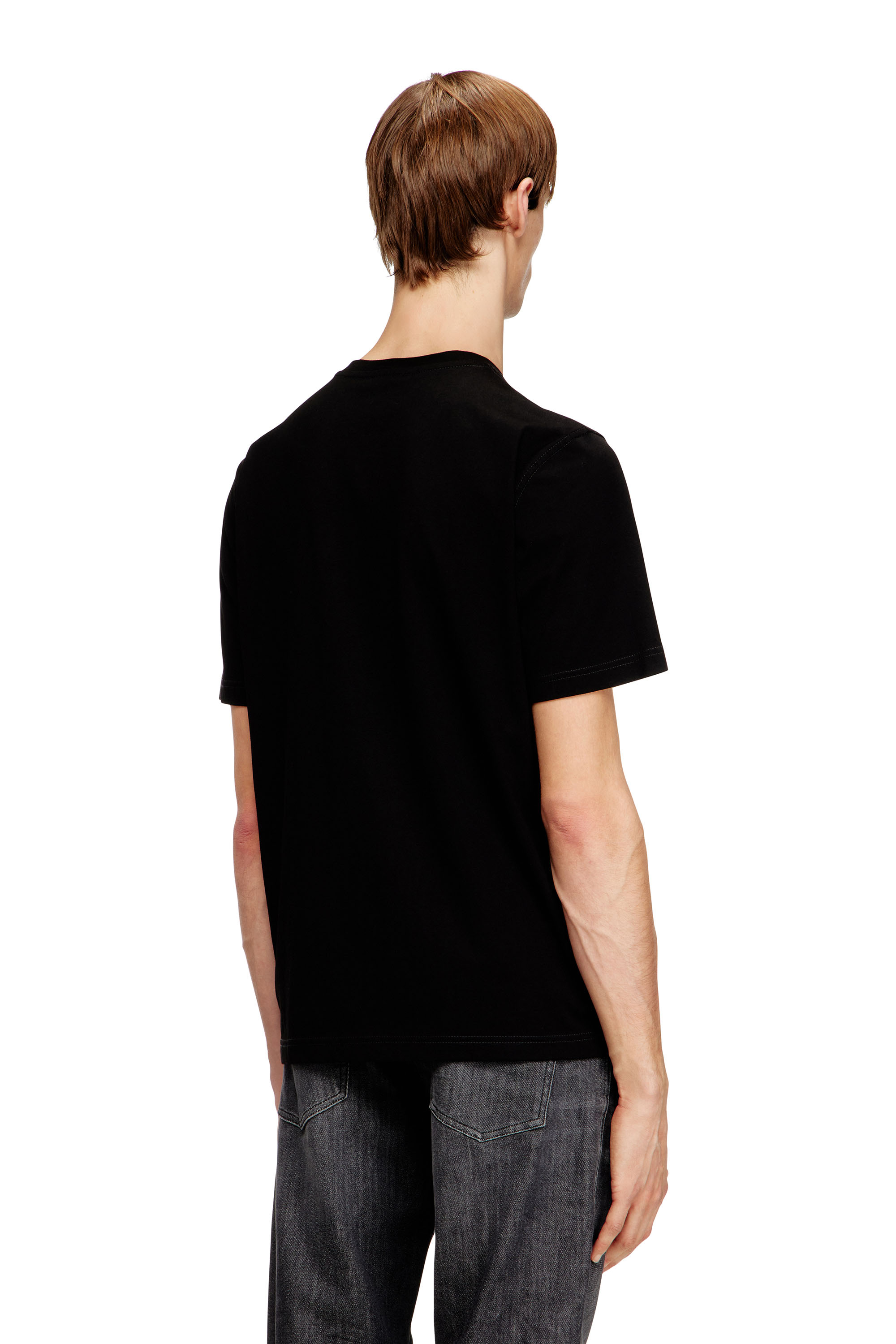 Diesel - T-ADJUST-V8, Male's Tシャツ in ブラック - 4