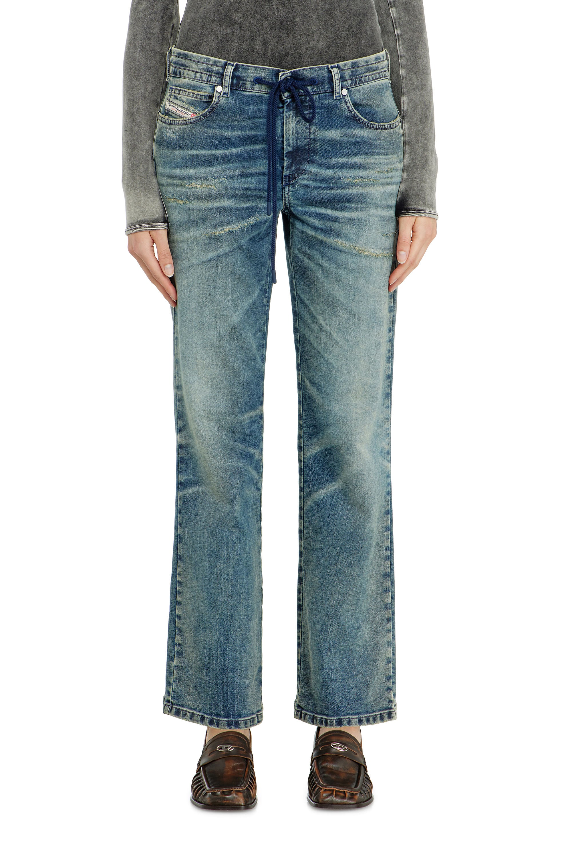 Diesel - Female's Regular 2071 D-Meel Joggjeans&reg; 068WZ, ミディアムブルー - 2