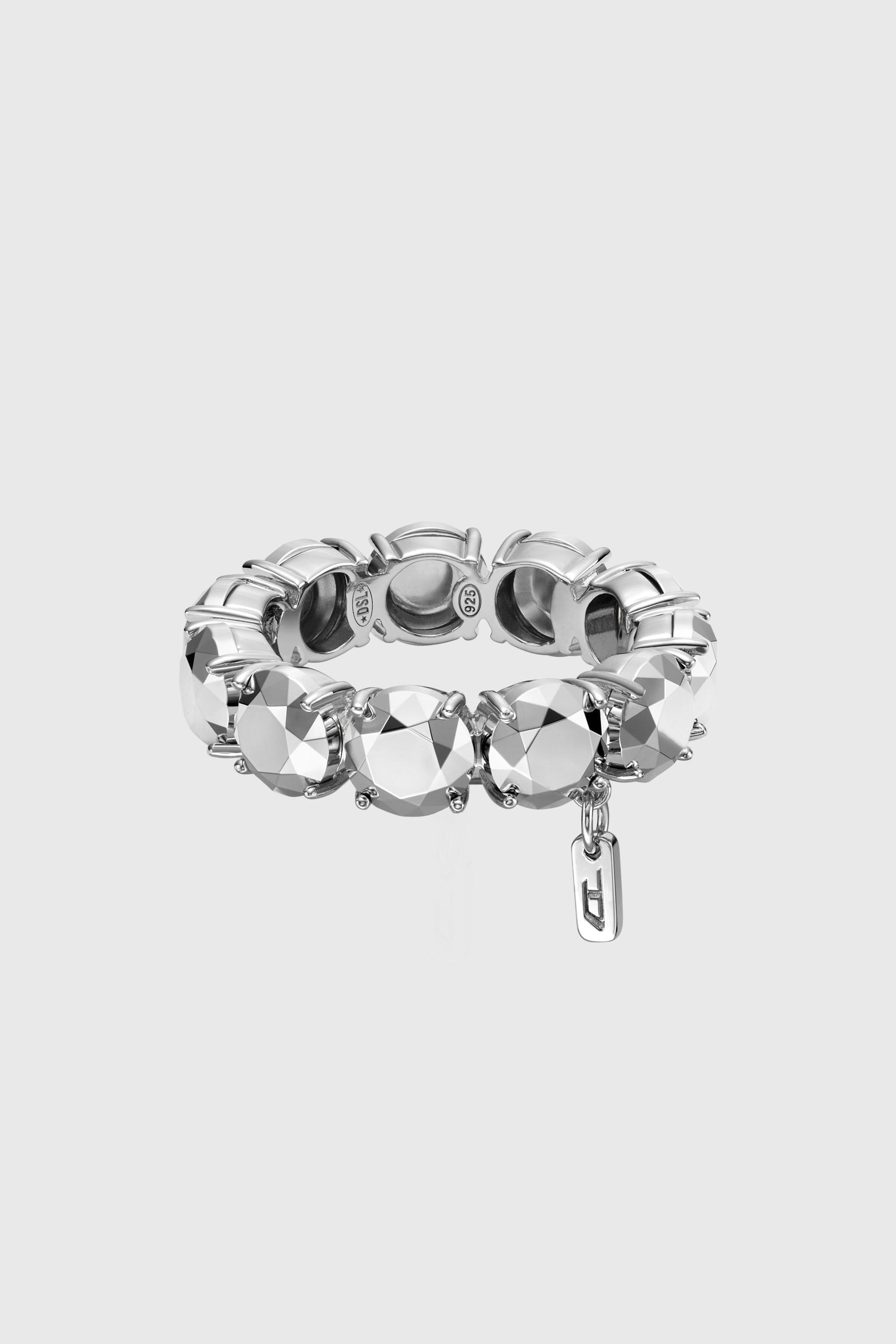 Diesel - DL1359040 STERLING SILVER JEWEL, Unisex's リング in シルバー - 2