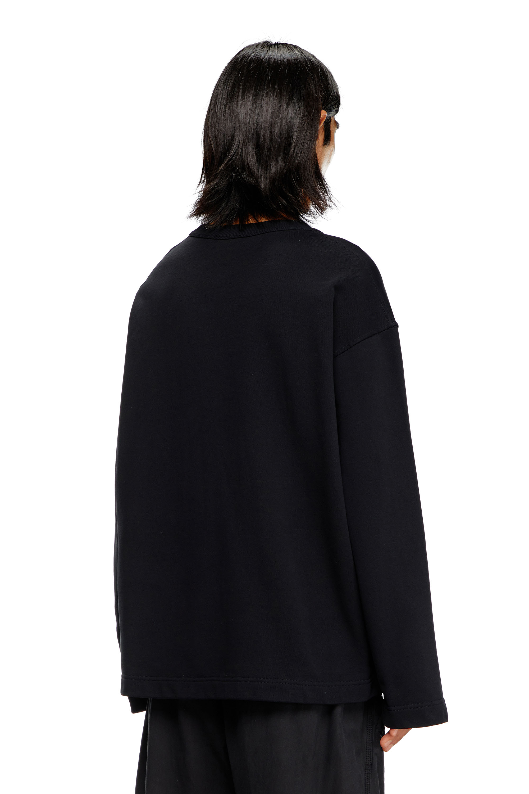 Diesel - S-MACSIS-OD, Male's スウェットプルオーバー in ブラック - 5