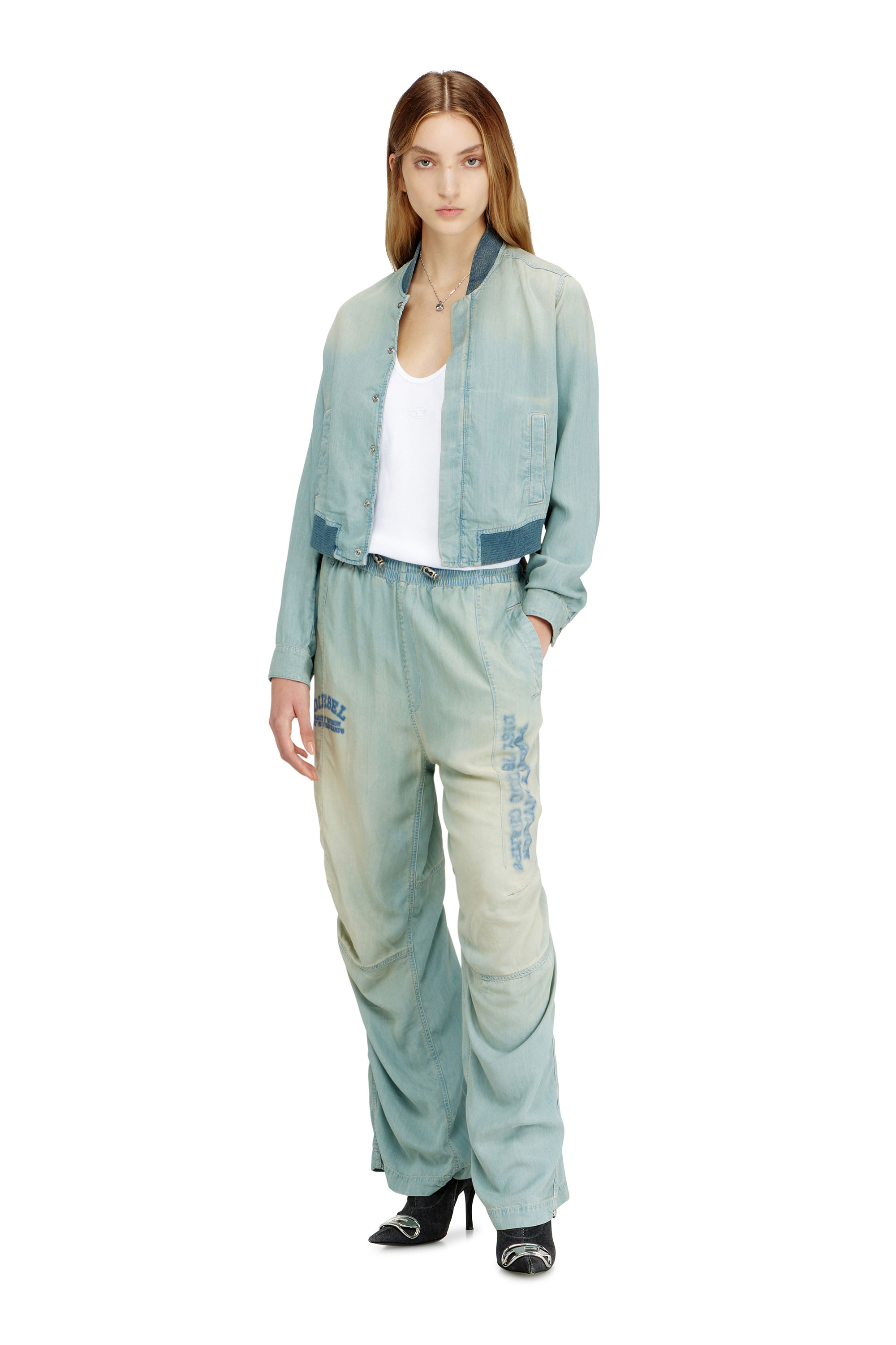 Diesel - Unisex's Relaxed Jeans D-Pari 0ADCF, ライトブルー - 2