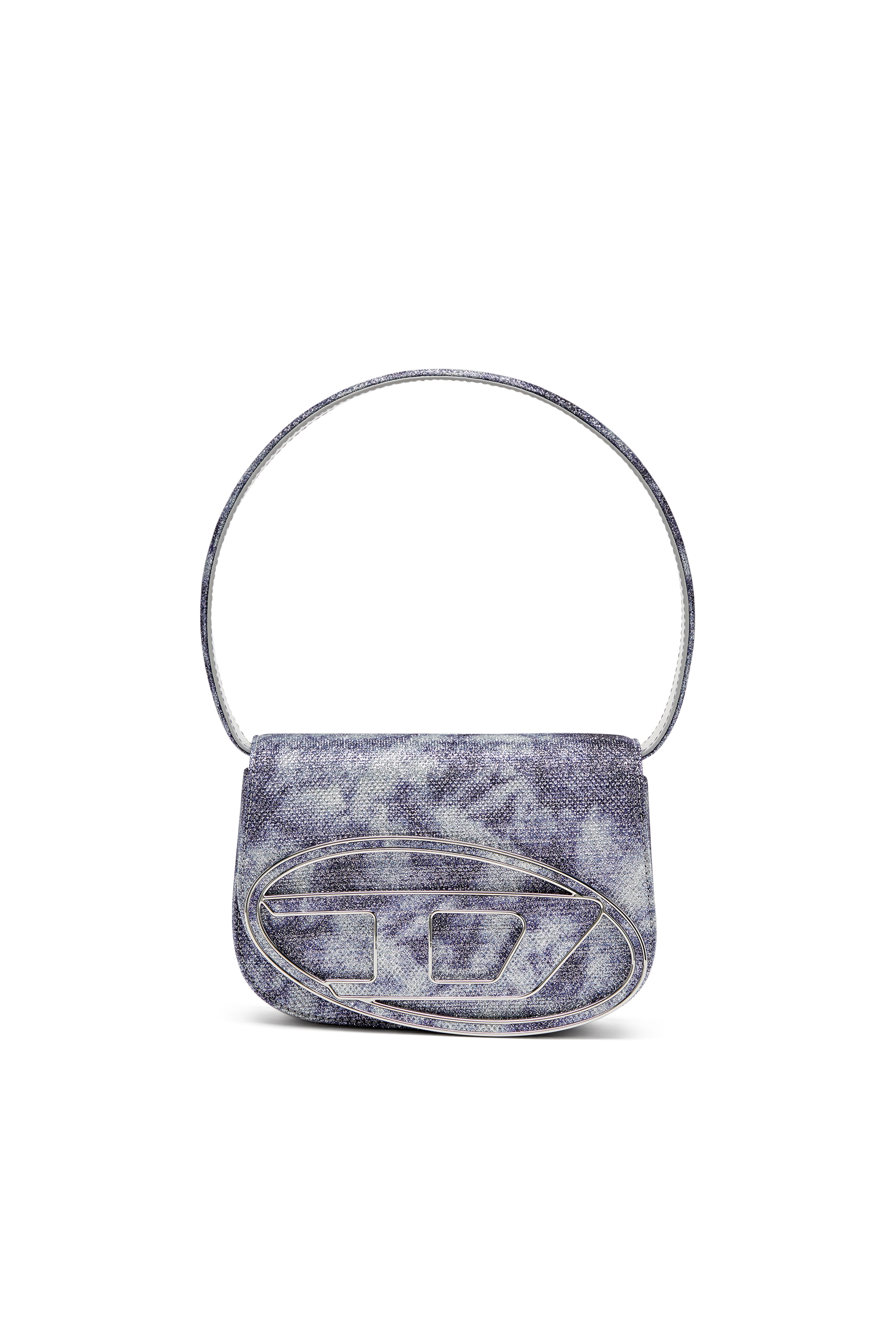 Diesel - 1DR, Female's 1DR-Iconic shoulder bag in shimmer fabric in ブルー - 1