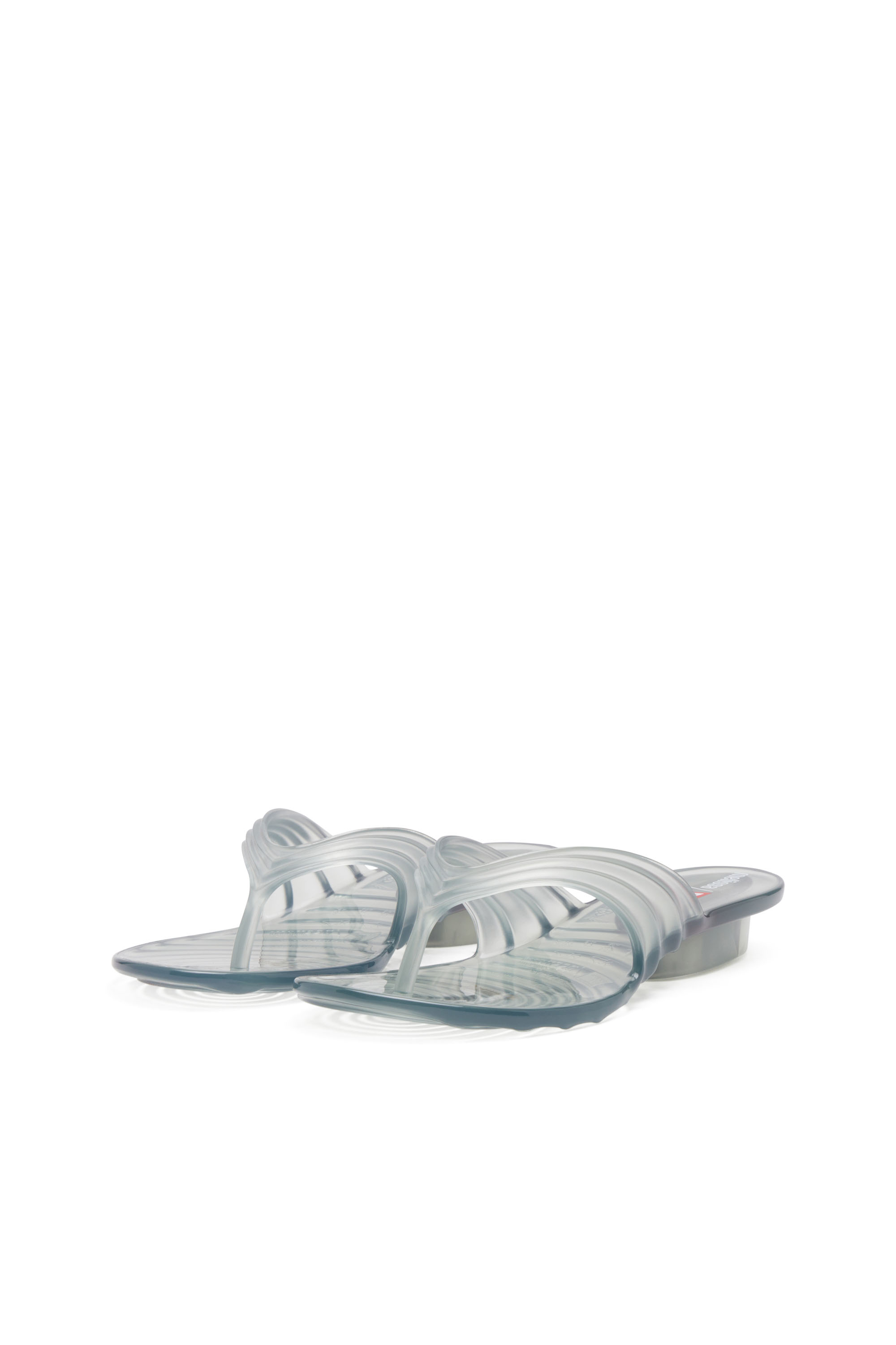 Diesel - MELISSA QUANTUM THONG, Female's Sculptural flip-flops in Melflex® in ライトグレー - 9