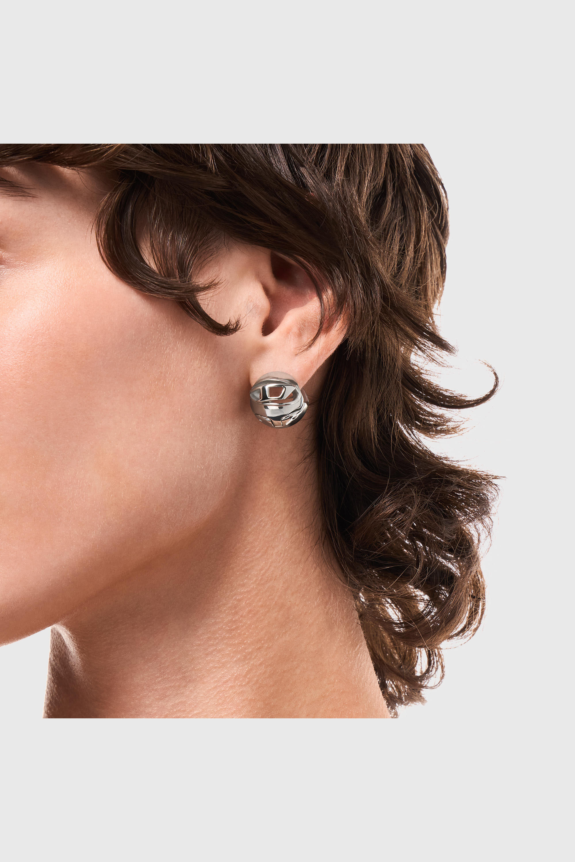 Diesel - DX1718040, Unisex's ピアス（片耳用） in シルバー - 5