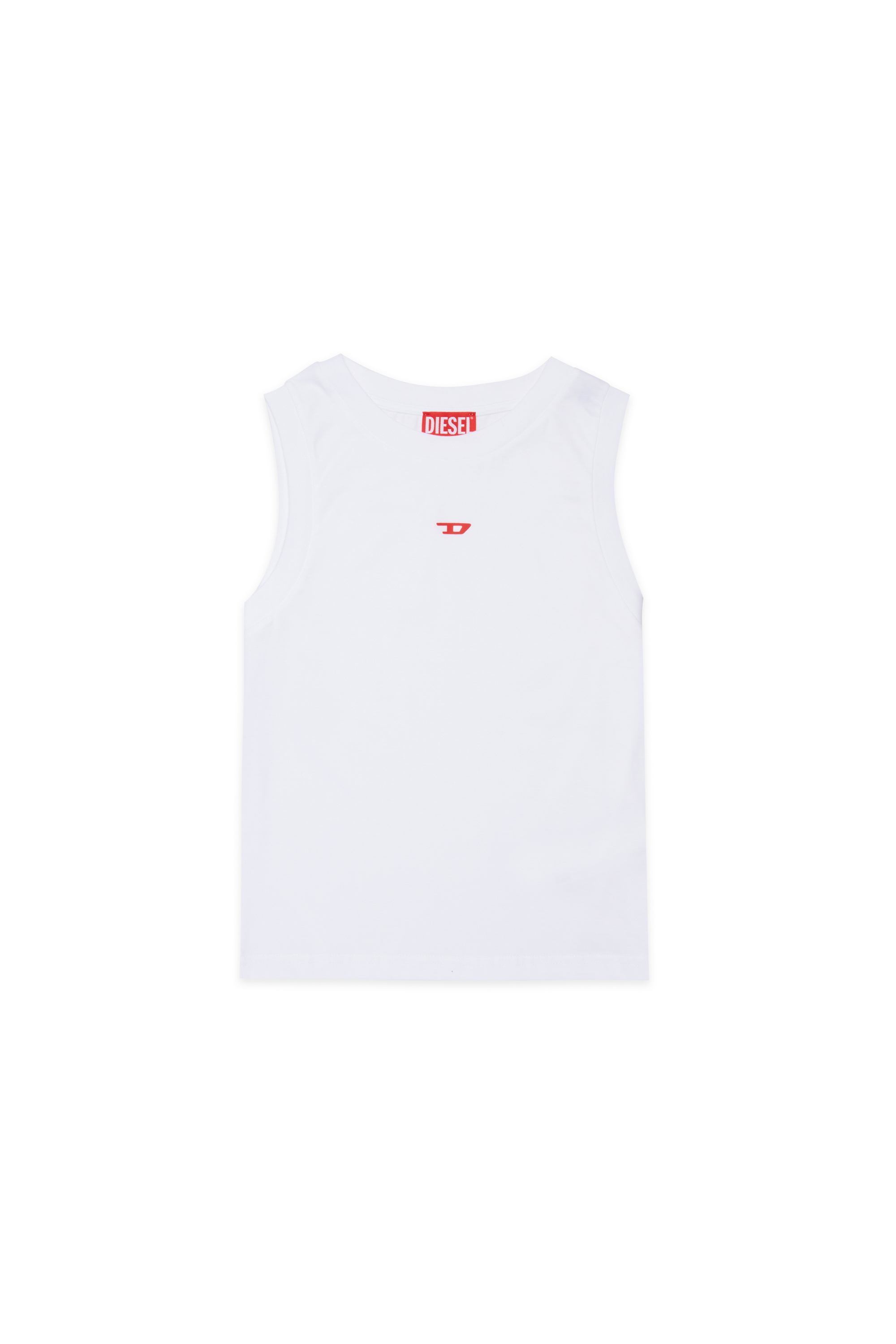 Diesel - MTIARDY, Male's Muscle tee with D logo in ホワイト - 1