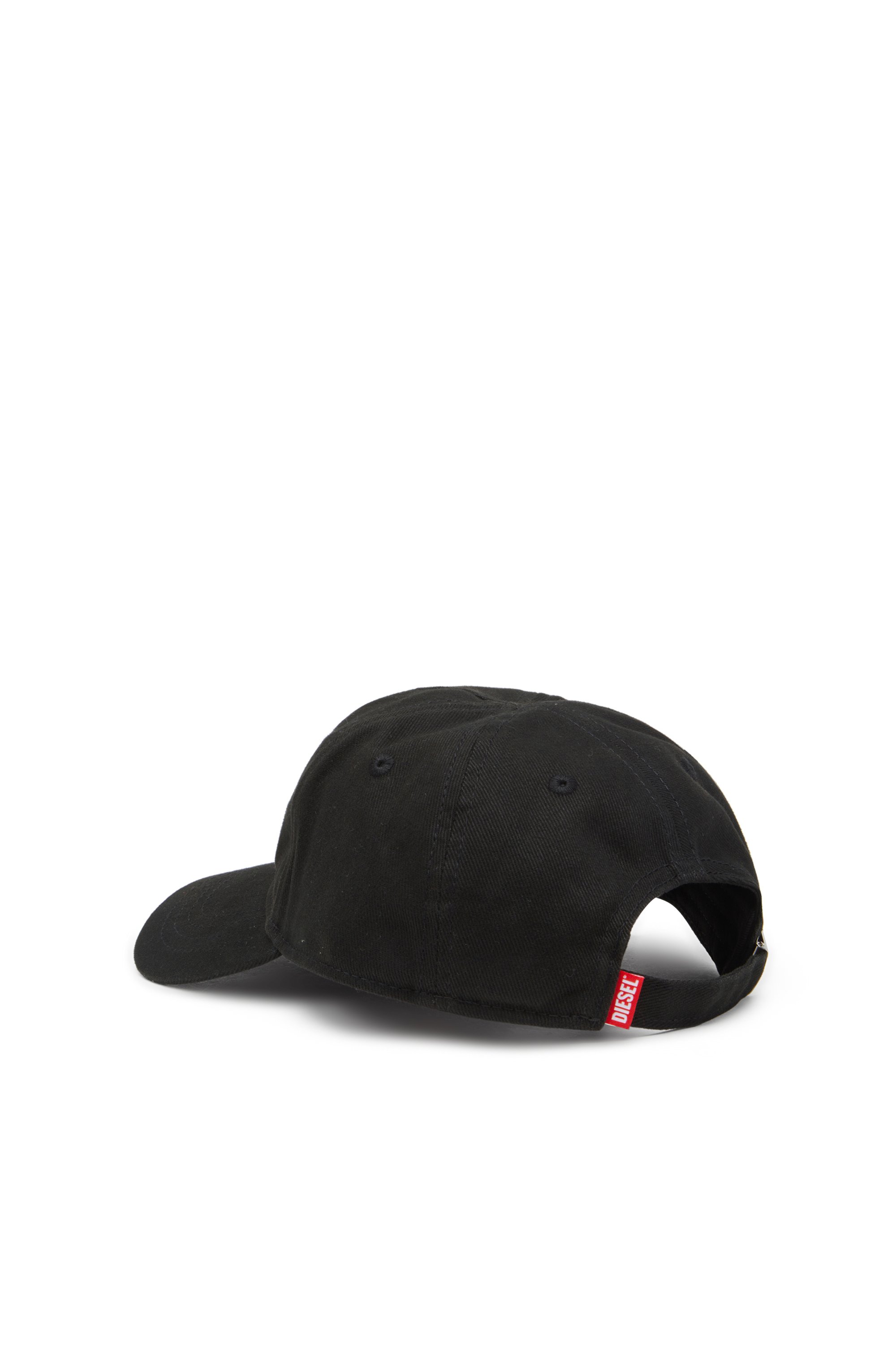 Diesel - C-SUX, Male's Baseball cap in cotton gabardine in ブラック - 2