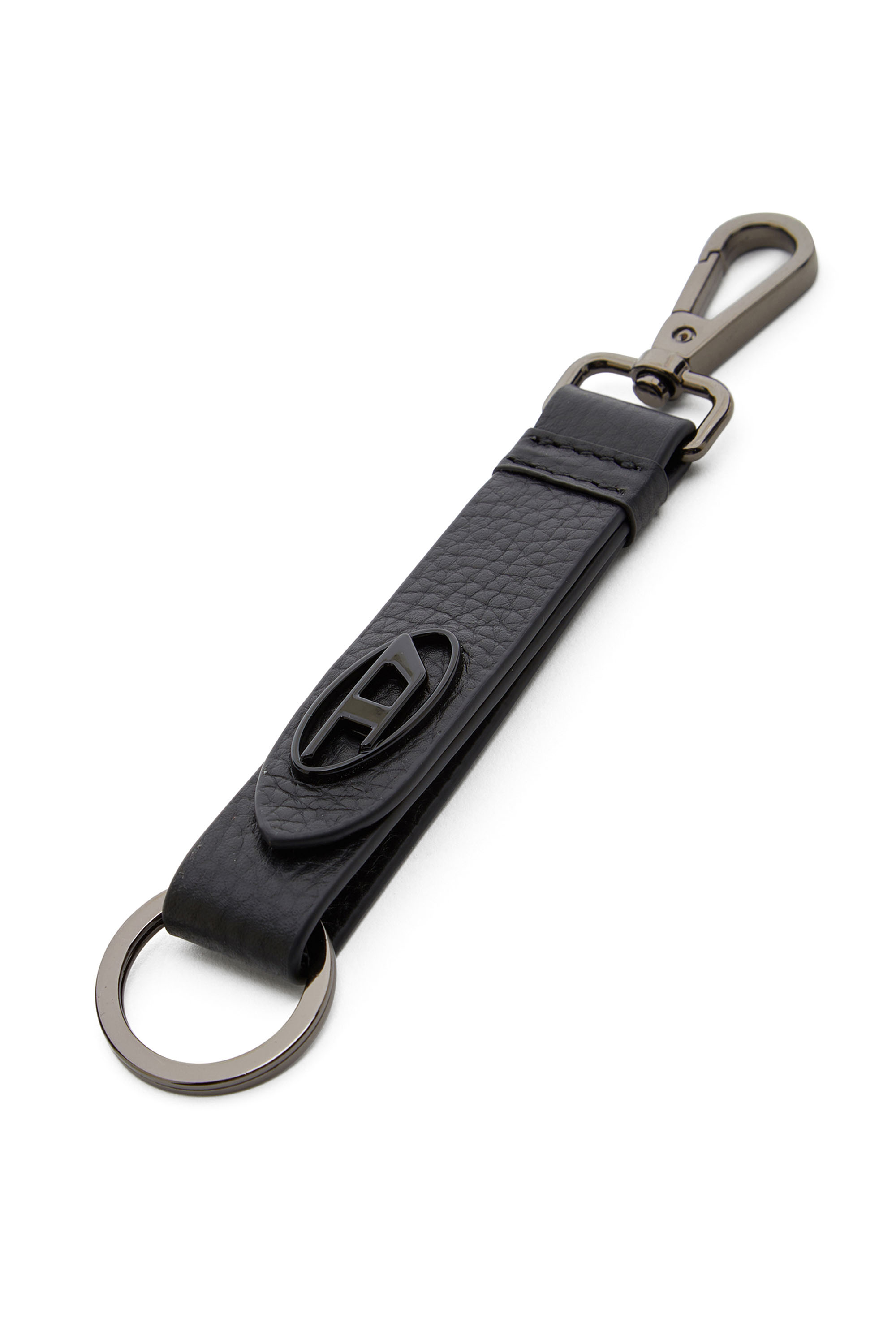 Diesel - LEATHER KEY RING, Unisex's LEATHER KEY RING in ブラック - 1