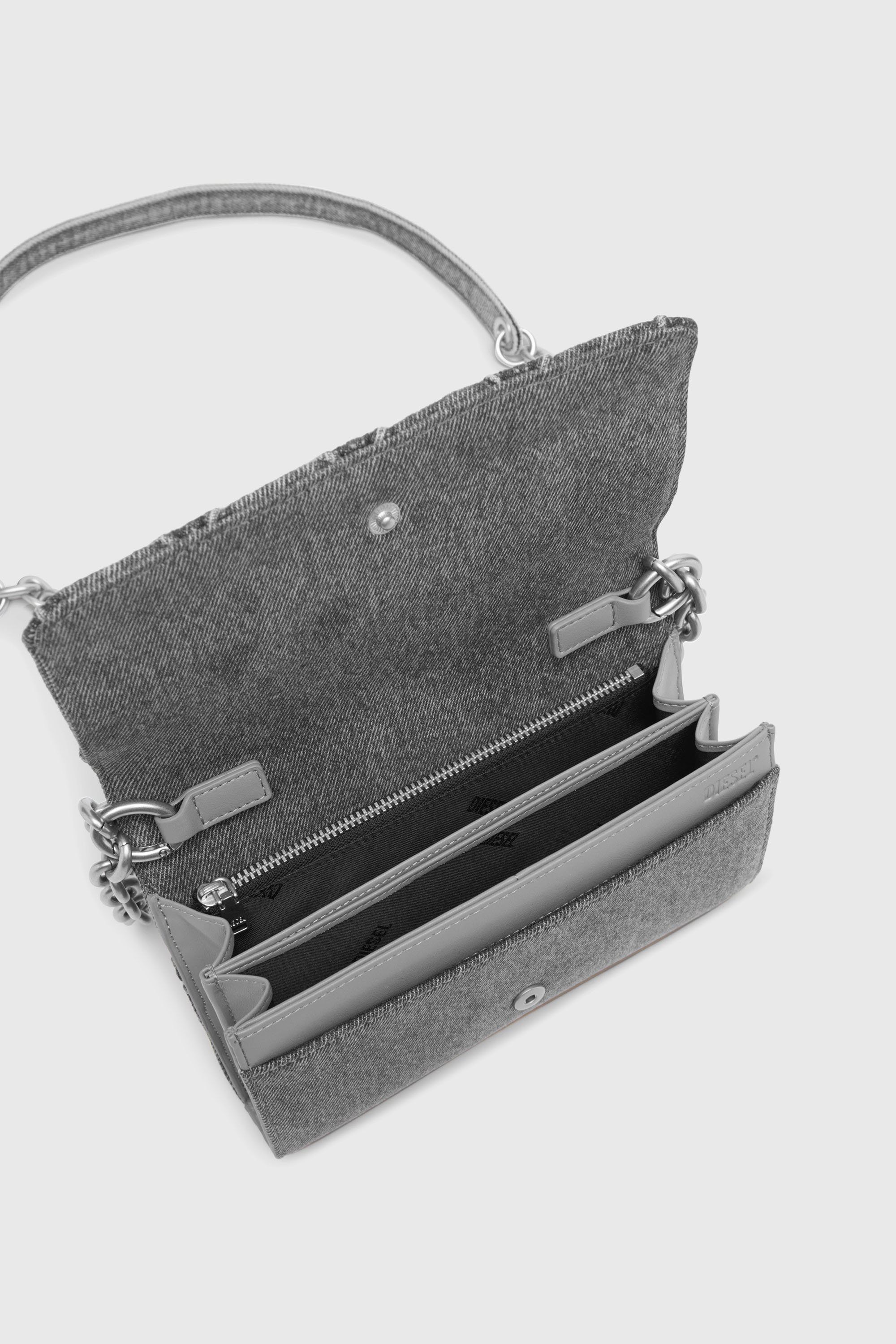 Diesel - CHARM-D WALLET STRAP, Female's ウォレットバッグ in ブルー - 4
