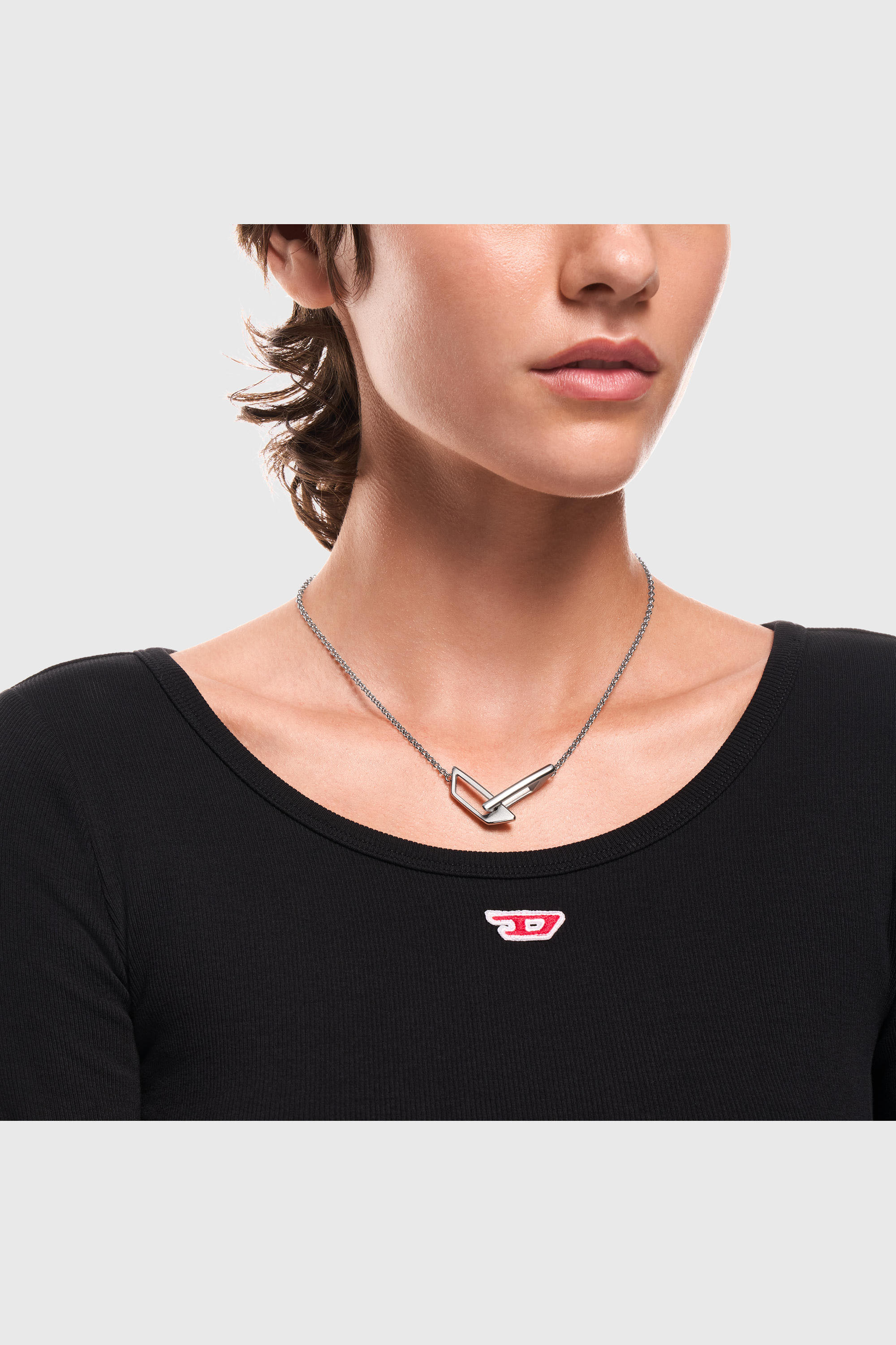 Diesel - DX1727040, Unisex's ネックレス in シルバー - 5
