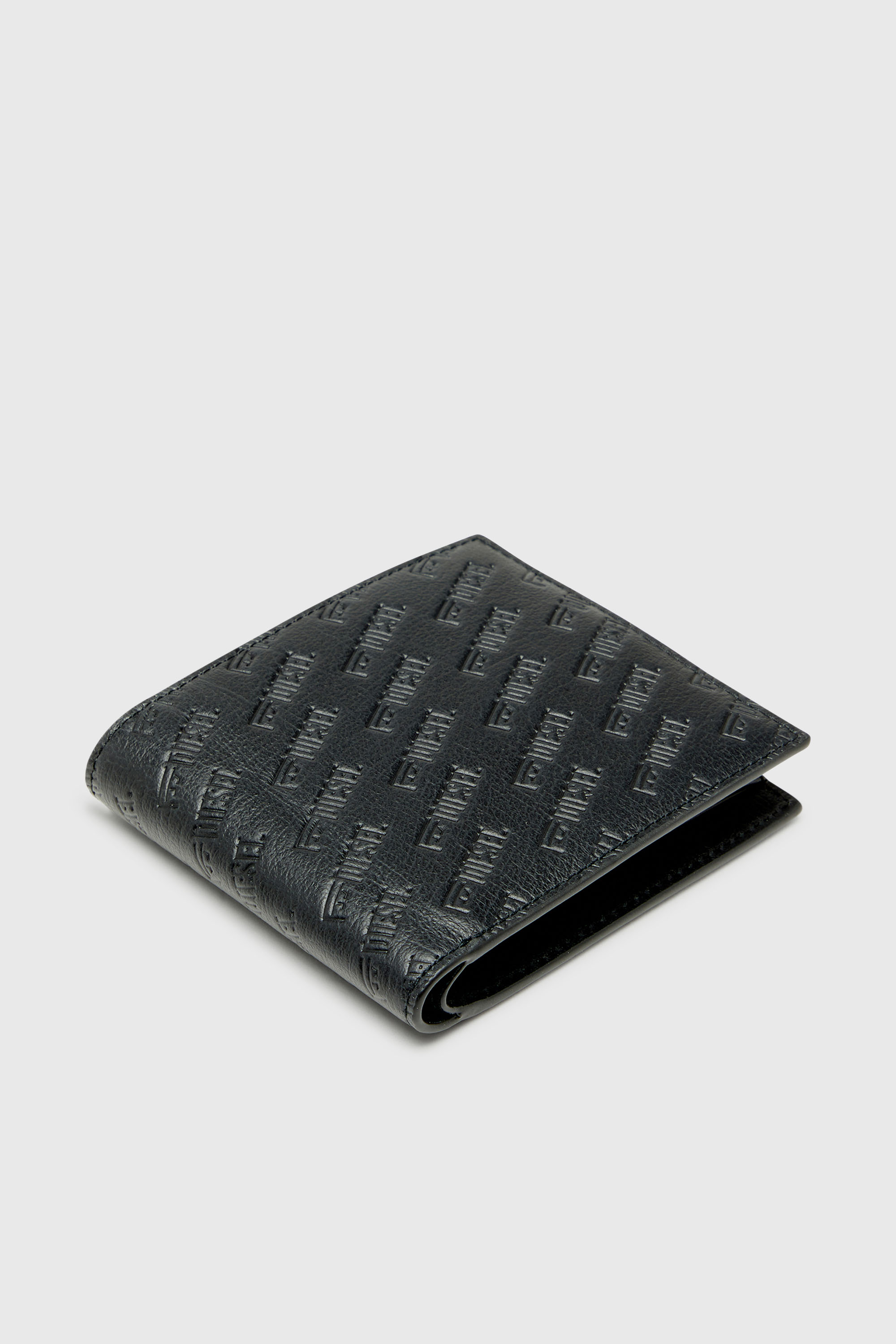 Diesel - MONOGRAM BI-FOLD COIN S 3D, Male's 二つ折りウォレット in ブラック - 4