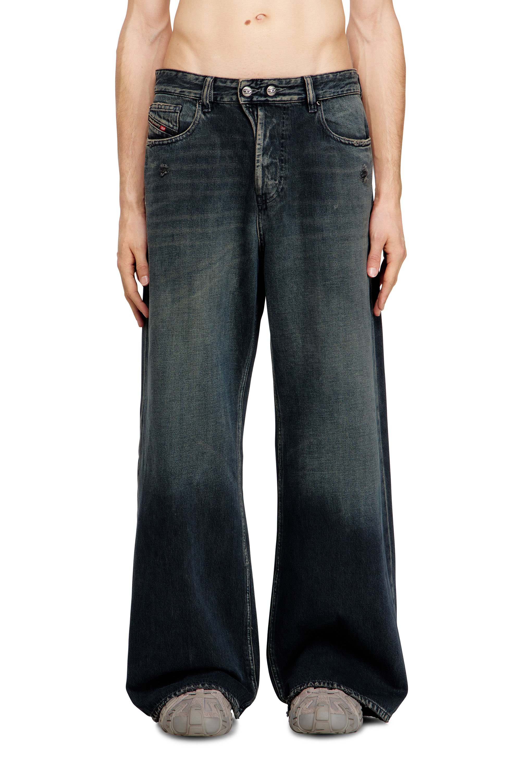 Diesel - Female's Relaxed Jeans 1996 D-Sire 09N67, ダークブルー - 6