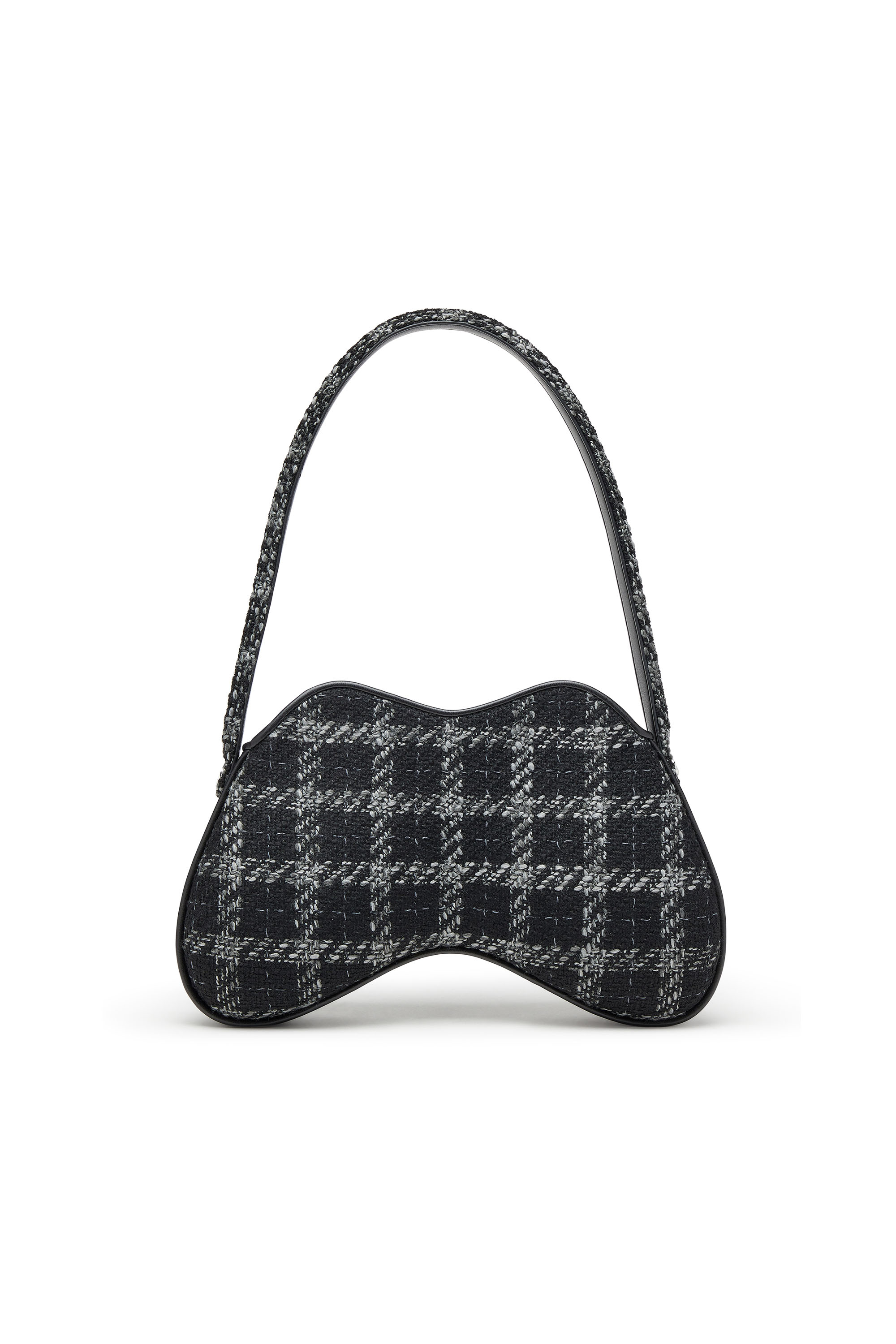 Diesel - DOUBLE-D SHOULDER, Female's Double-D-Shoulder bag with houndstooth motif in ブラック - 3