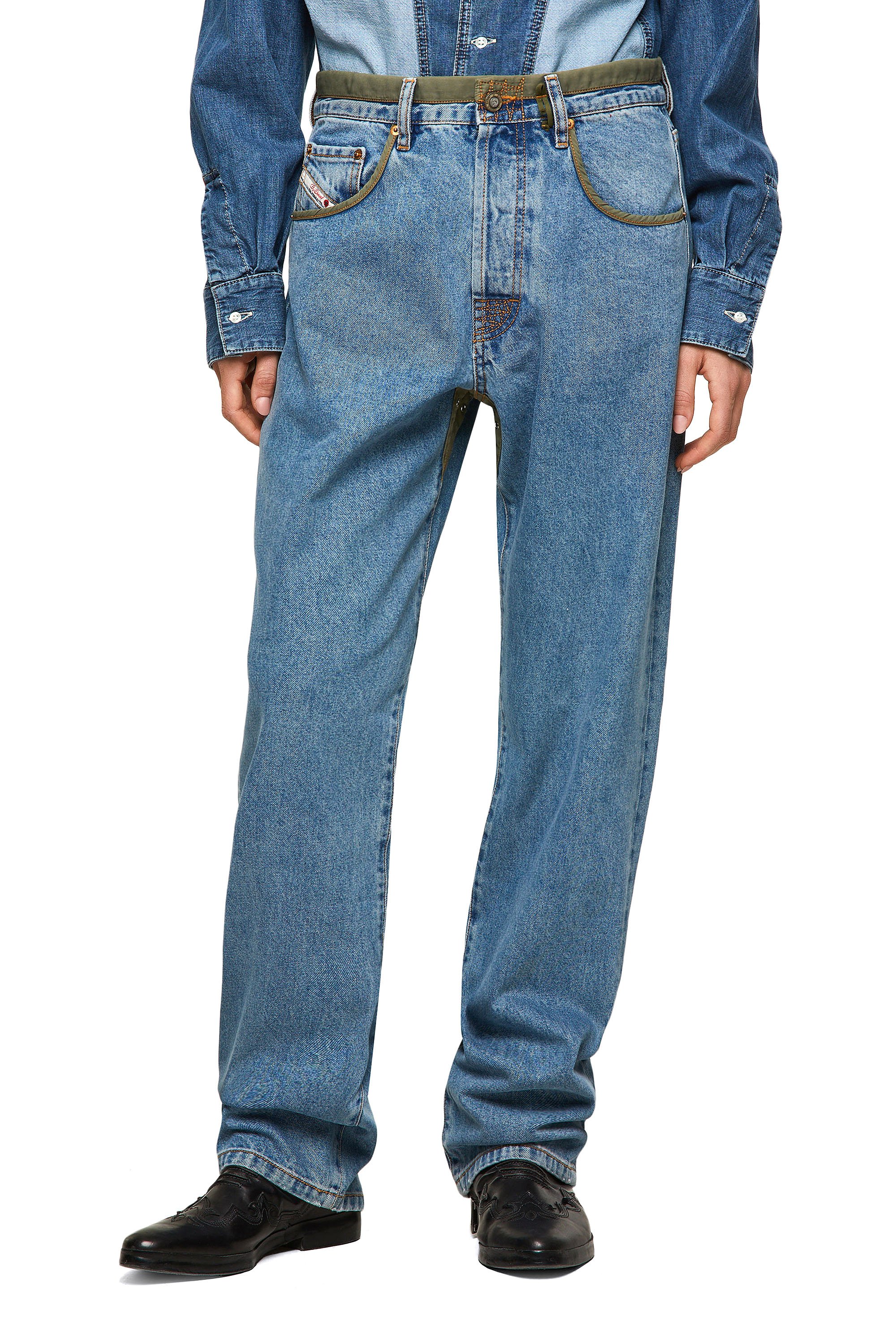 Diesel - DxD-P3 0CBBI Straight Jeans, ライトブルー - Image 1