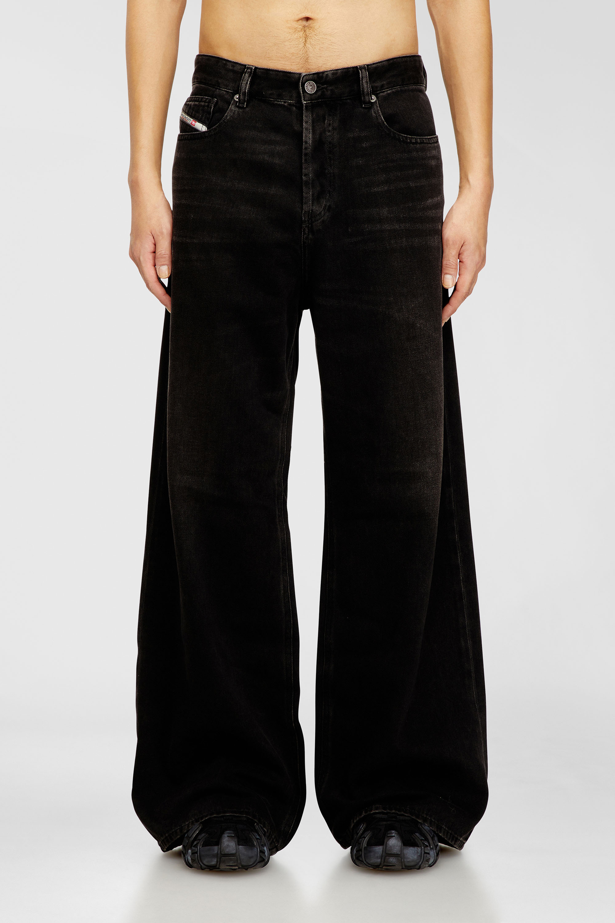 Diesel - Female's Relaxed Jeans 1996 D-Sire 09J96, ブラック/ダークグレー - 4