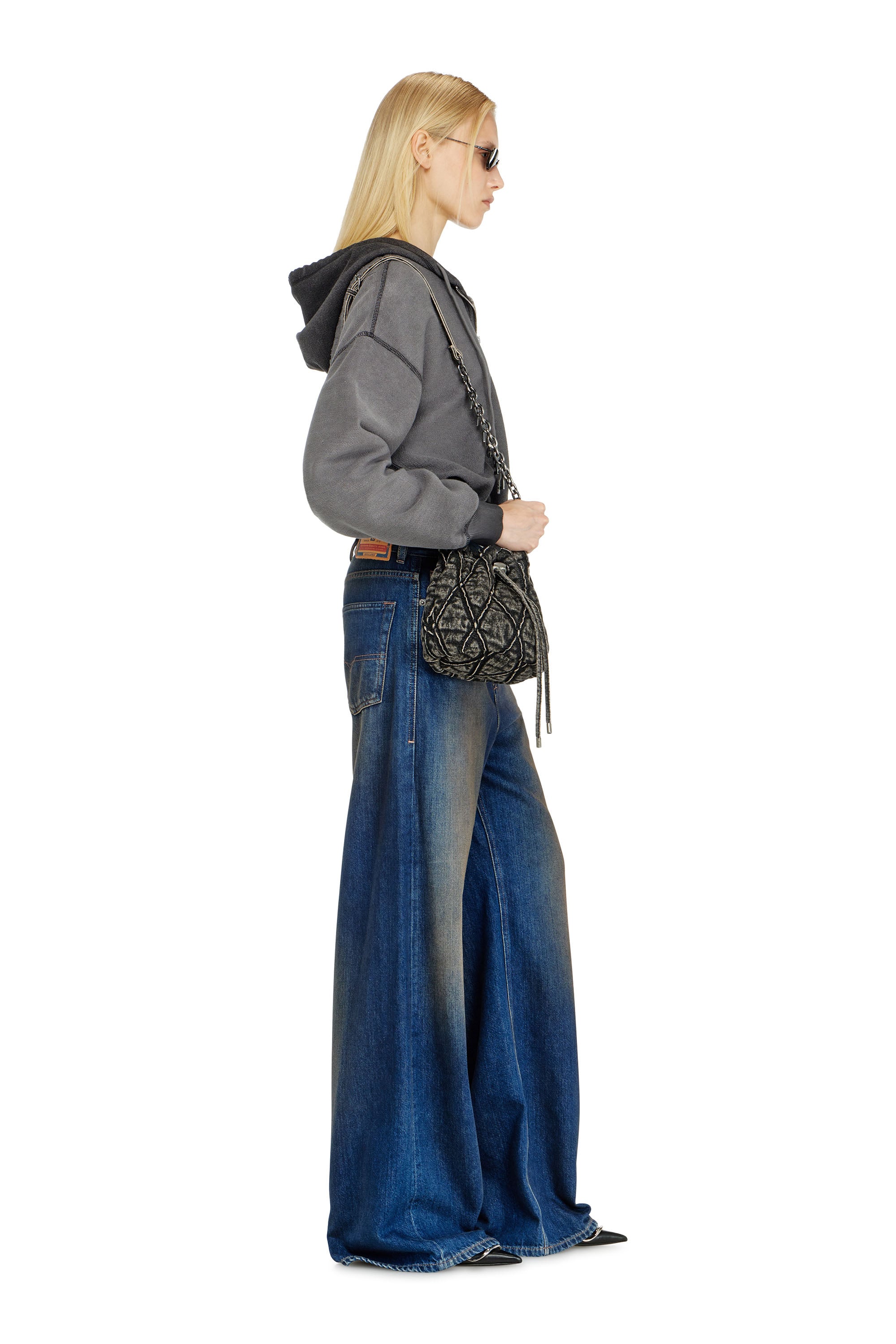 Diesel - Female's Relaxed Jeans 1996 D-Sire 09P47, ダークブルー - 2
