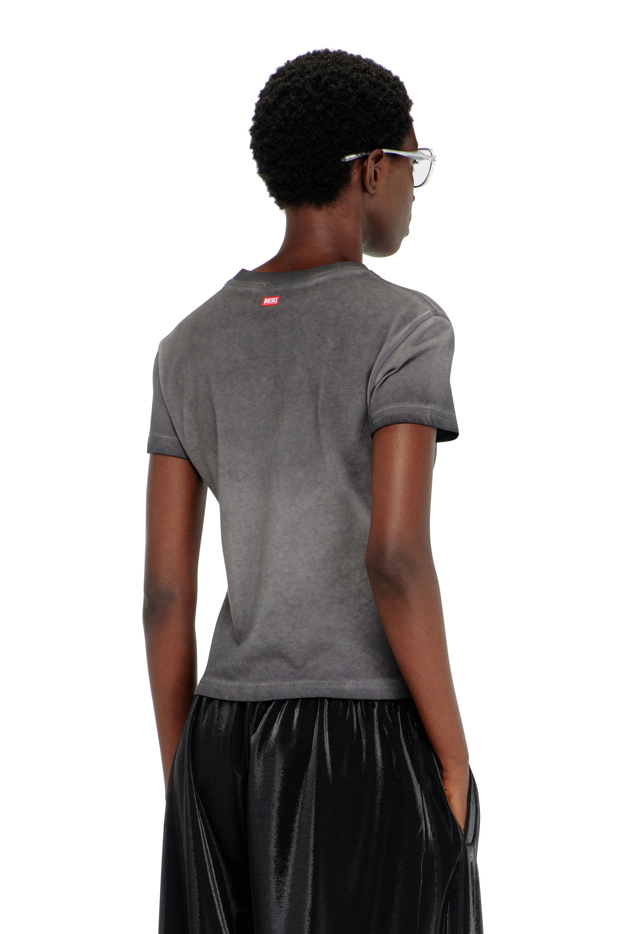 Diesel - T-ILA-AA7, Female's Tシャツ in ダークグレー - 4