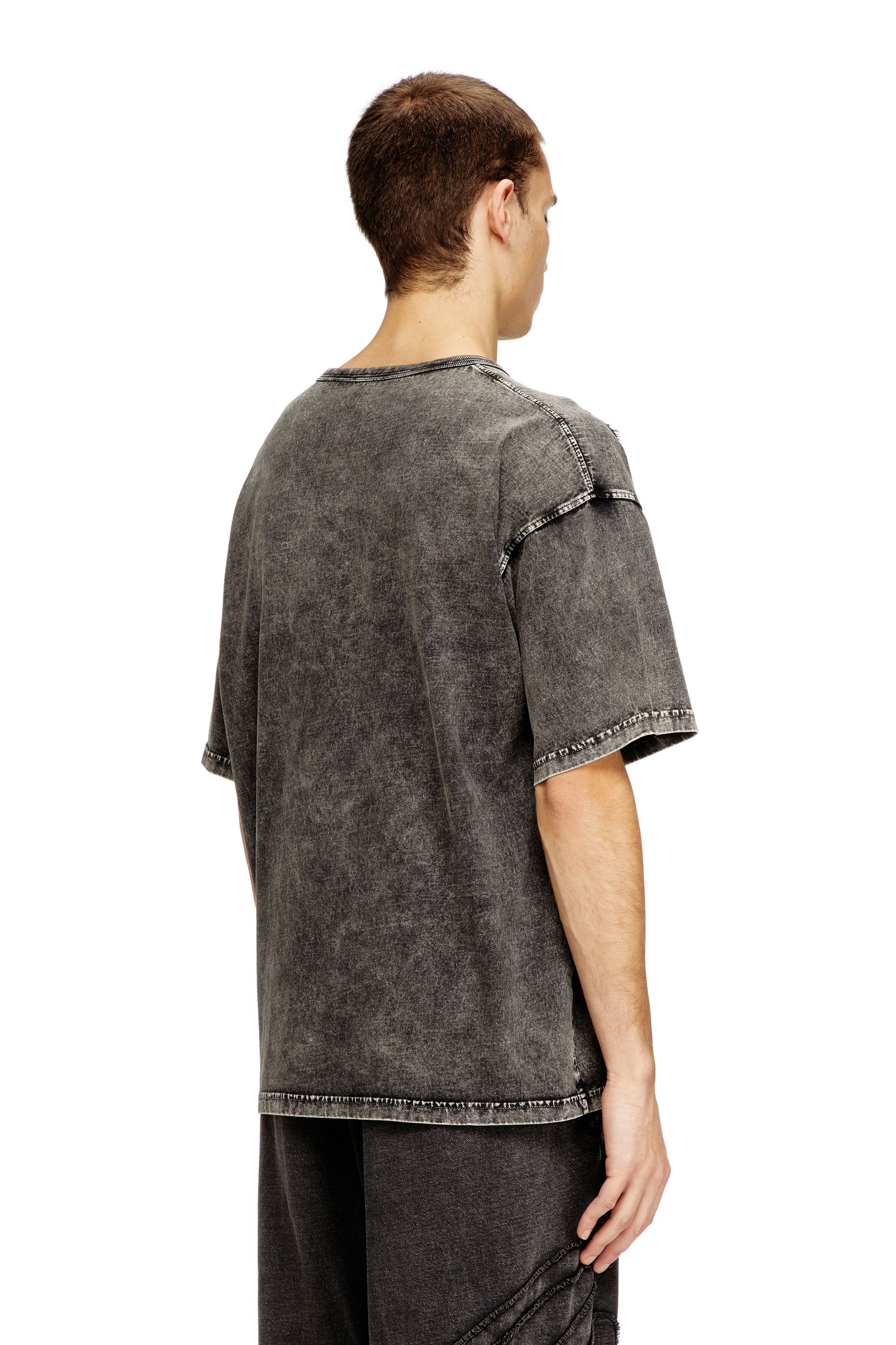Diesel - T-BOXT-DEN, Male's Tシャツ in ダークグレー - 4
