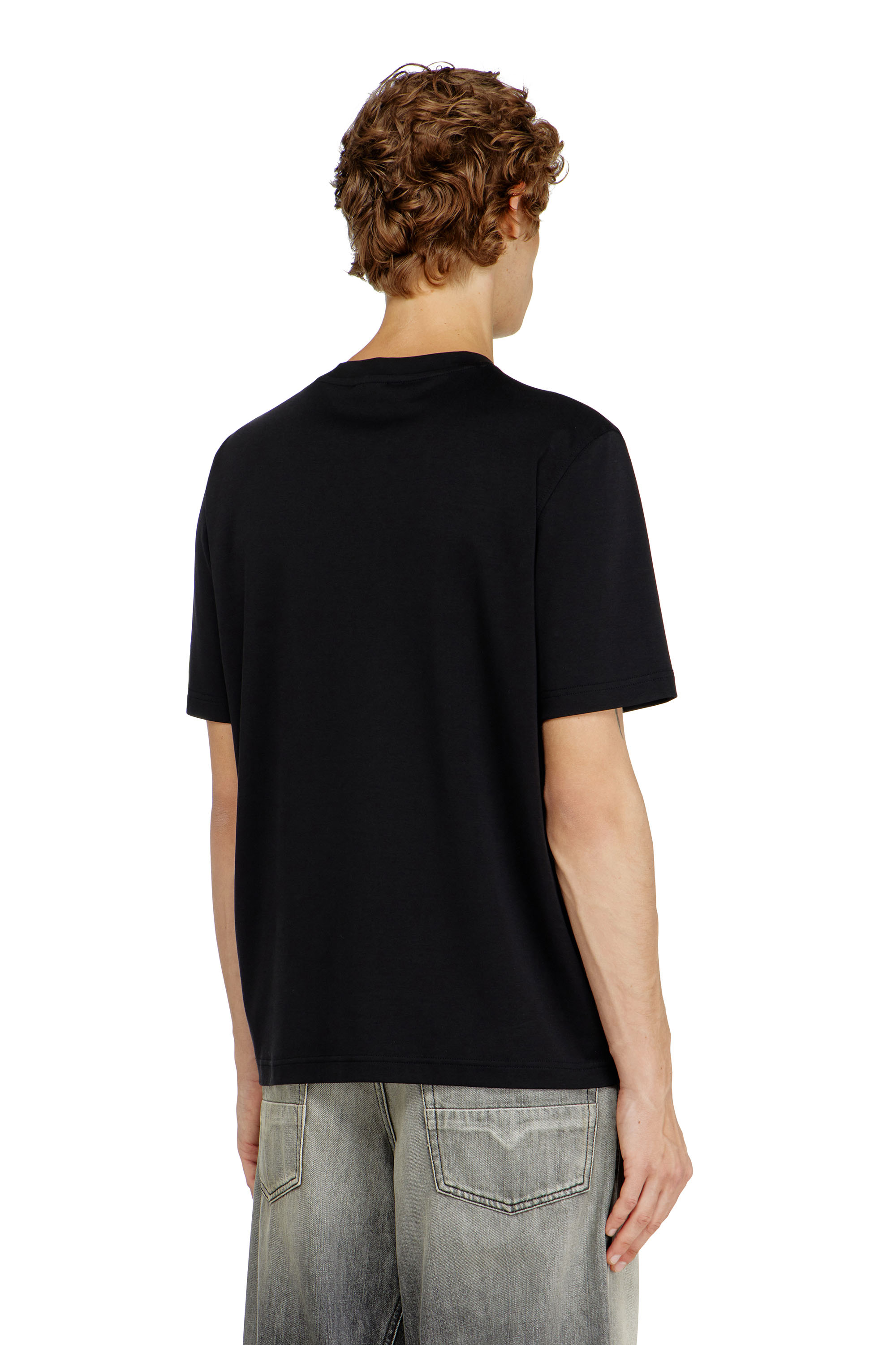 Diesel - T-ADJUST-MET, Male's Tシャツ in ブラック - 4