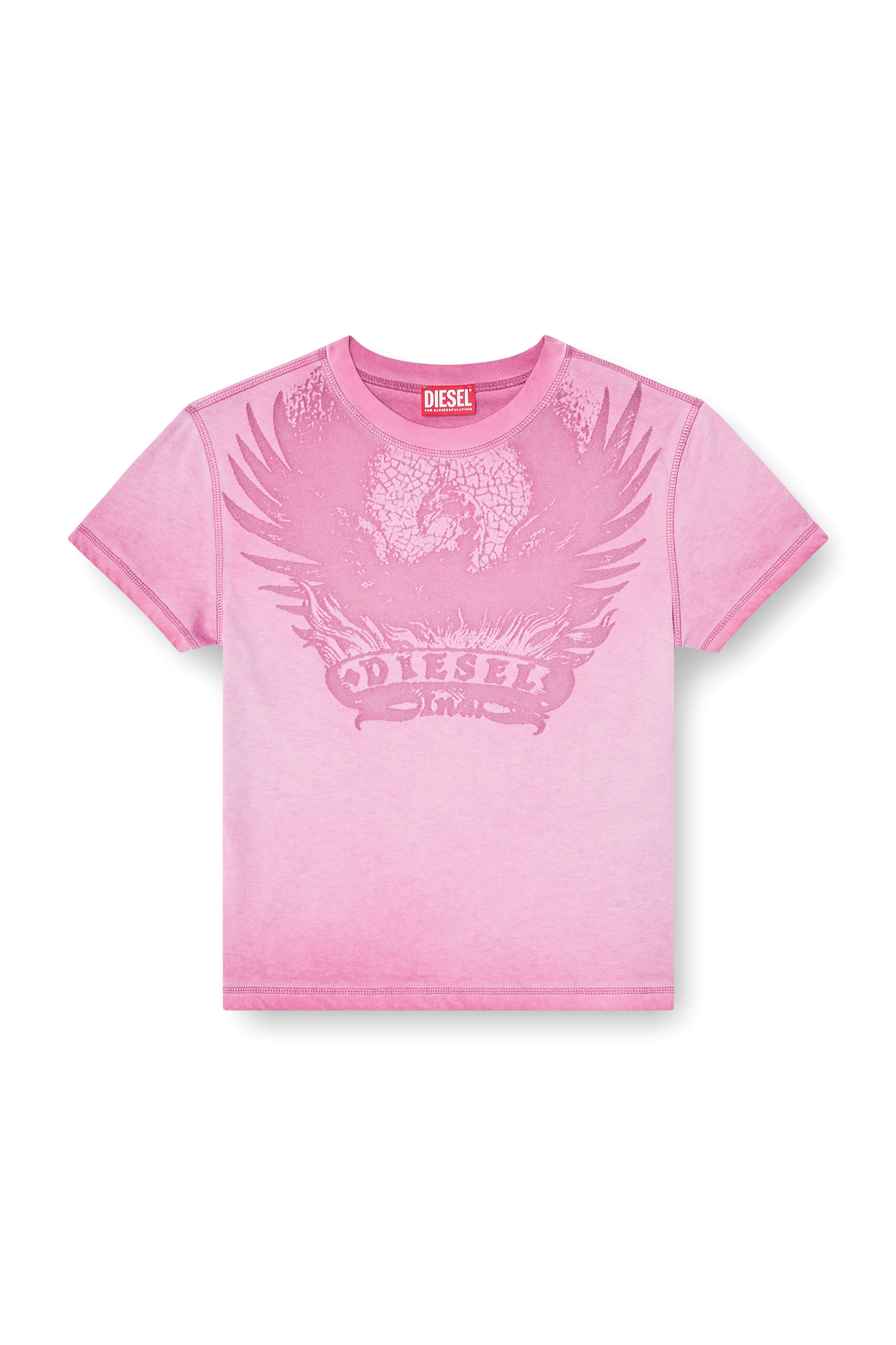Diesel - T-ILA-AA7, Female's Tシャツ in ホットピンク - 4