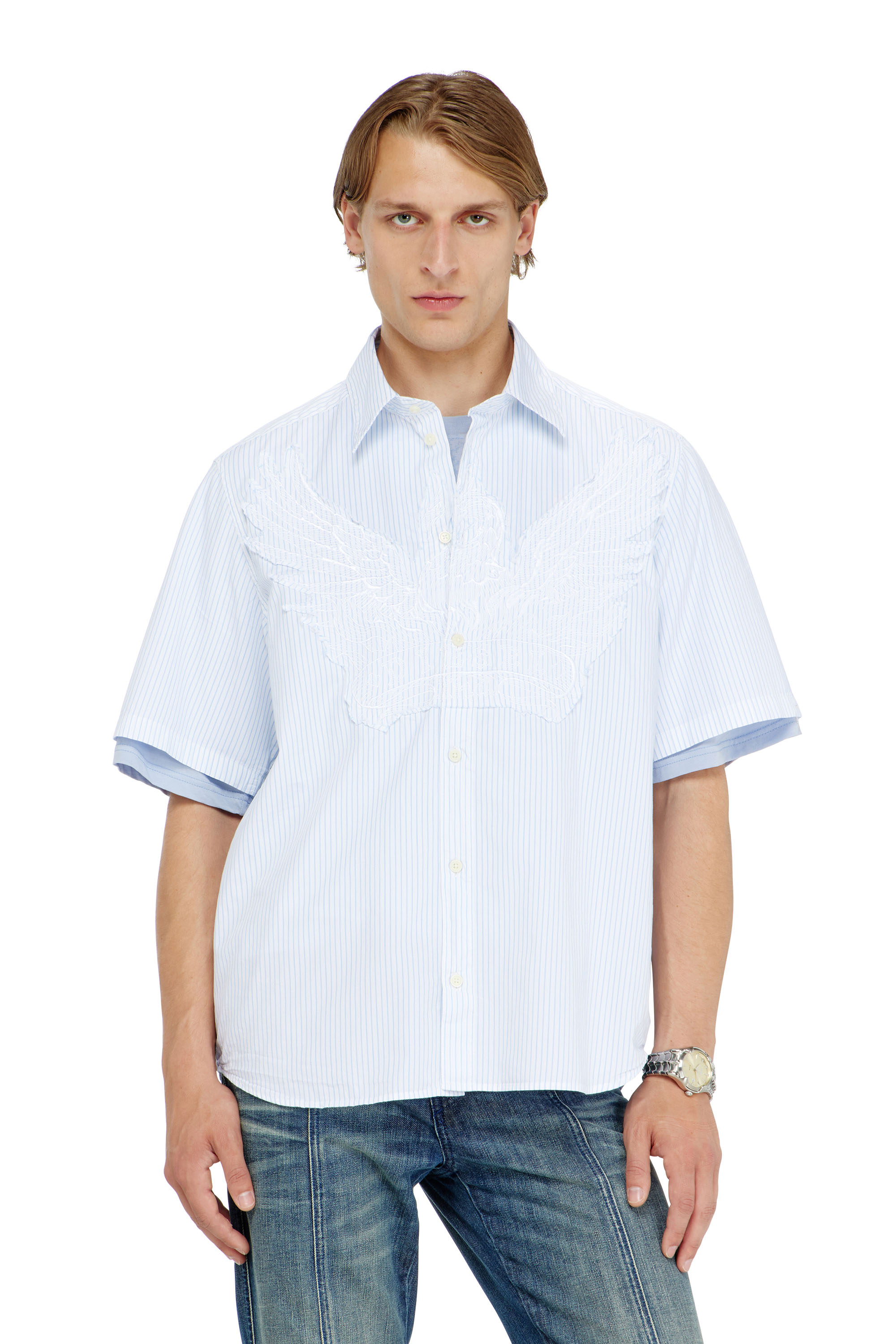Diesel - S-SIMPLY-SS-KNBS, Male's 半袖シャツ in null - 3