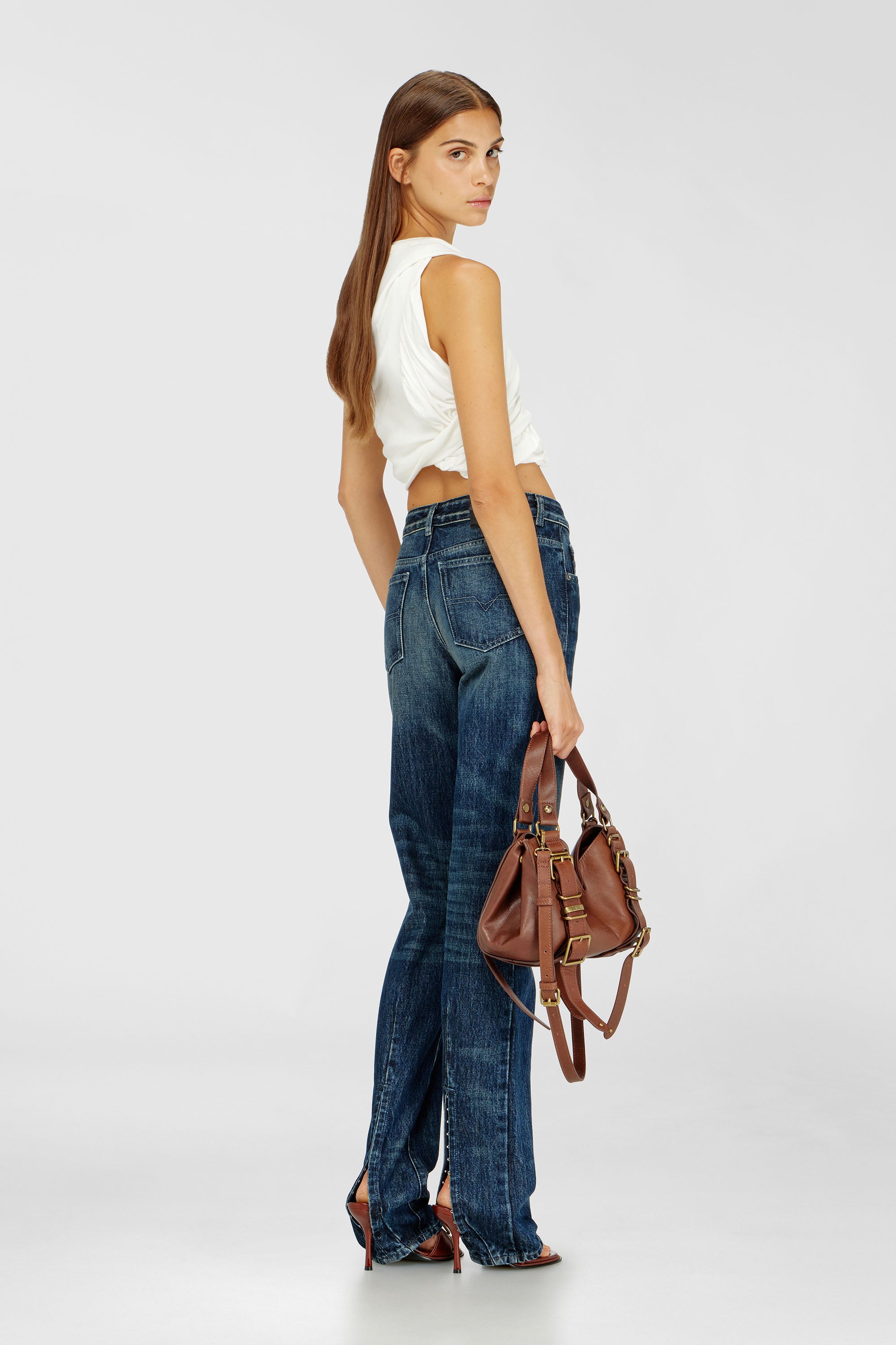 Diesel - Female's Regular Jeans D-Heel 007FZ, ダークブルー - 1