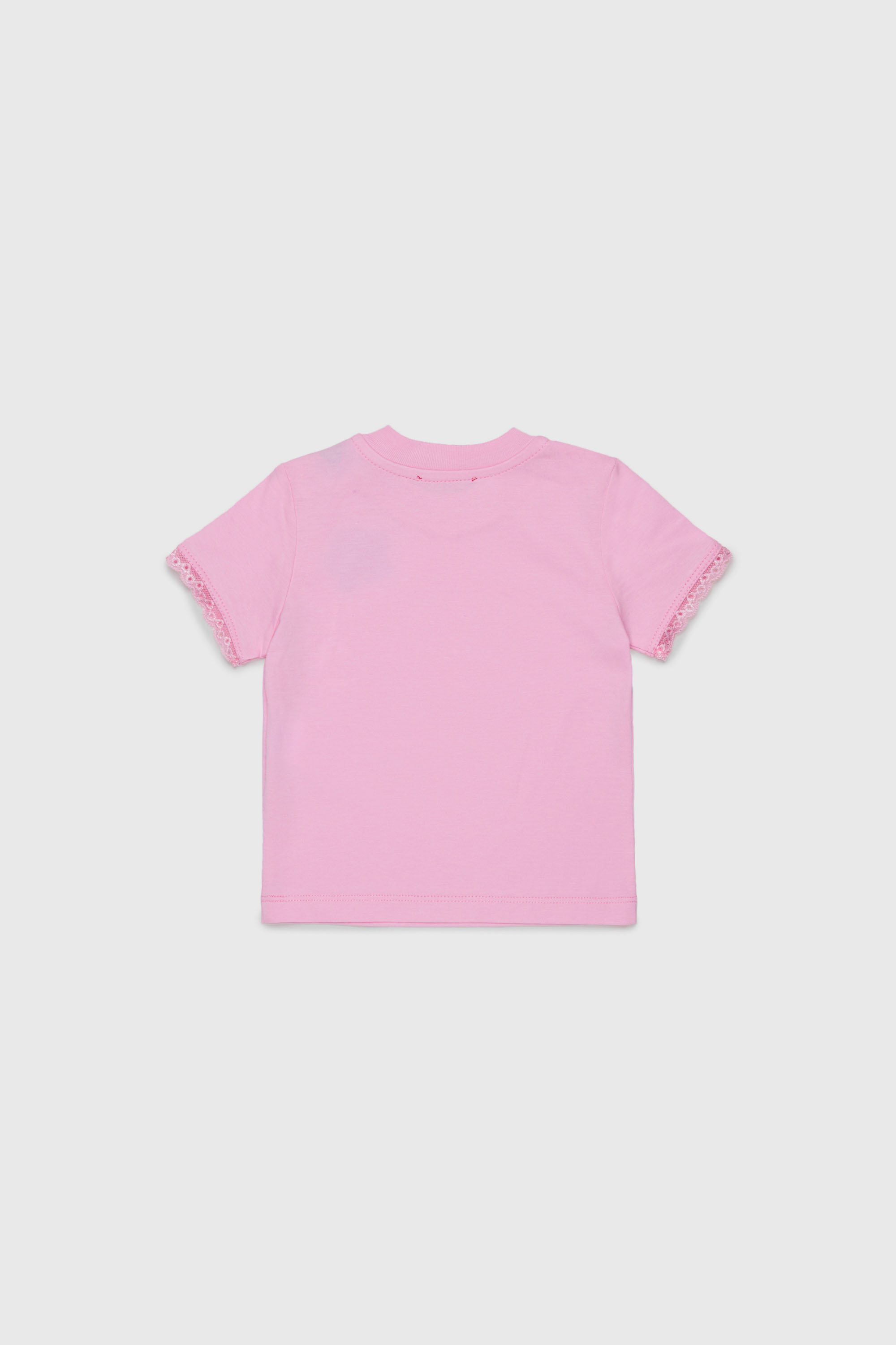 Diesel - TROSEZB, Female's Tシャツ in ピンク / ホワイト - 2