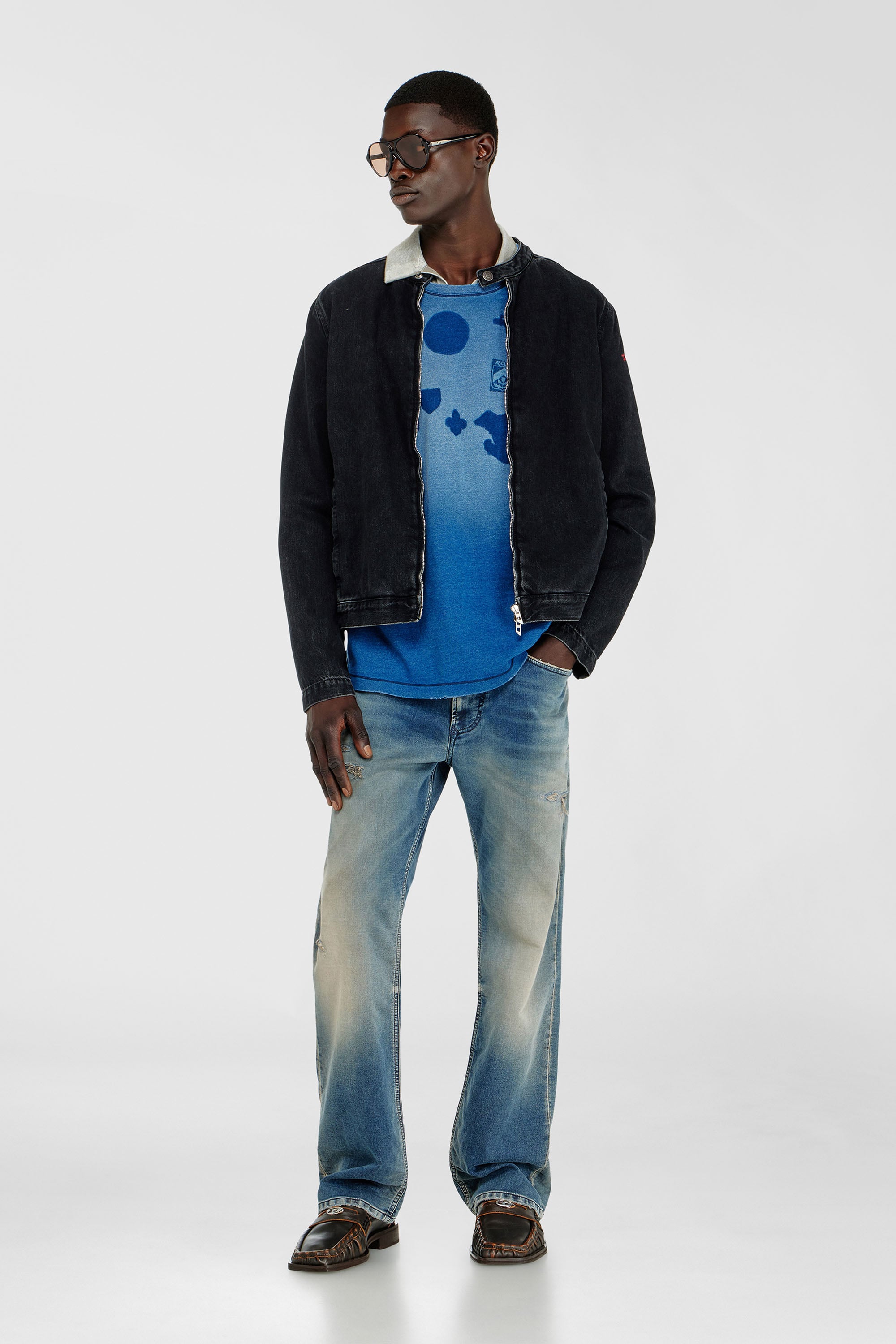 Diesel - Male's Relaxed 2080 D-Reel Joggjeans&reg; 068WY, ミディアムブルー - 1