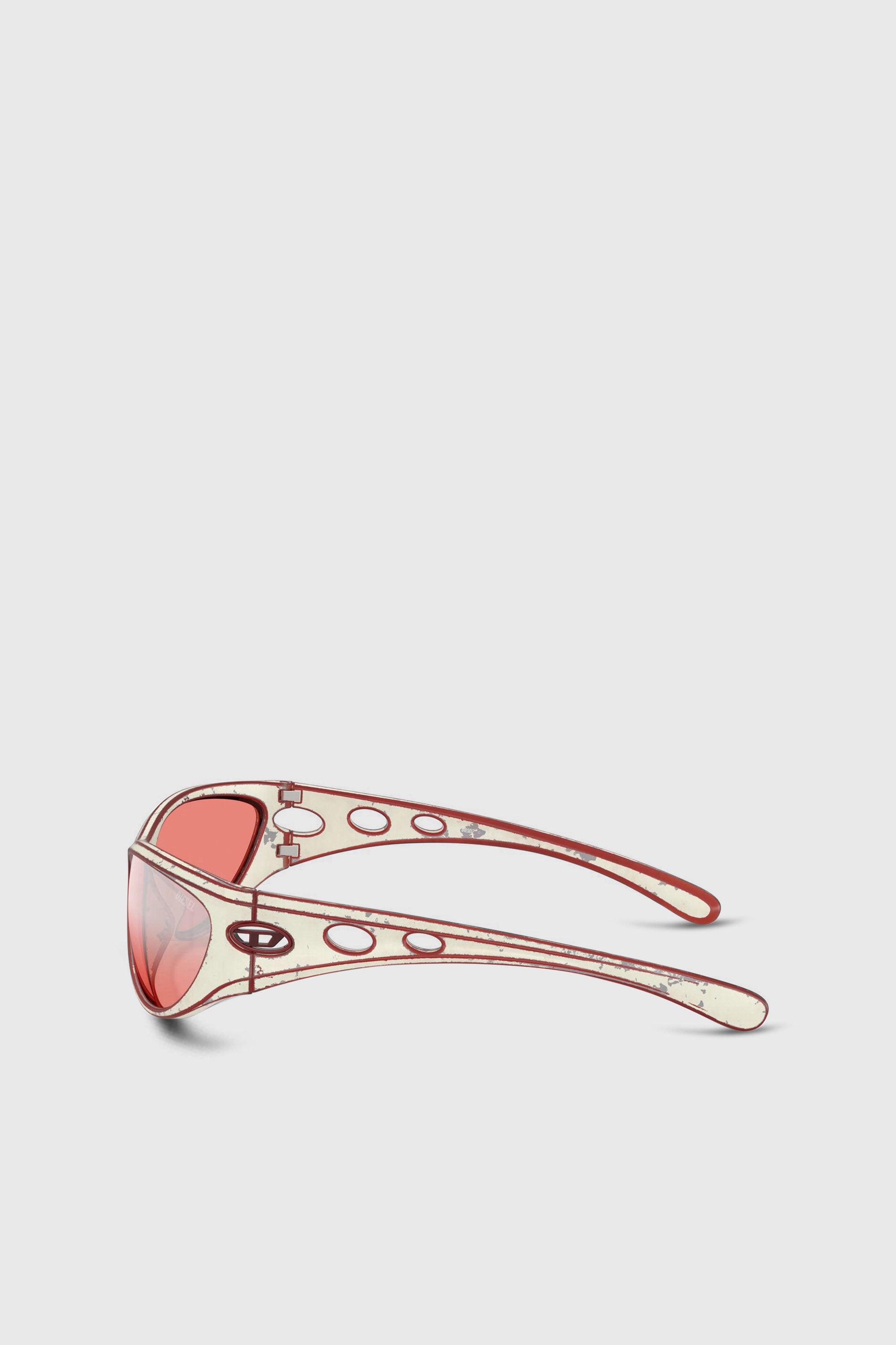 Diesel - 0DL3004U, Unisex's Cat-eye style sunglasses in レッド - 2