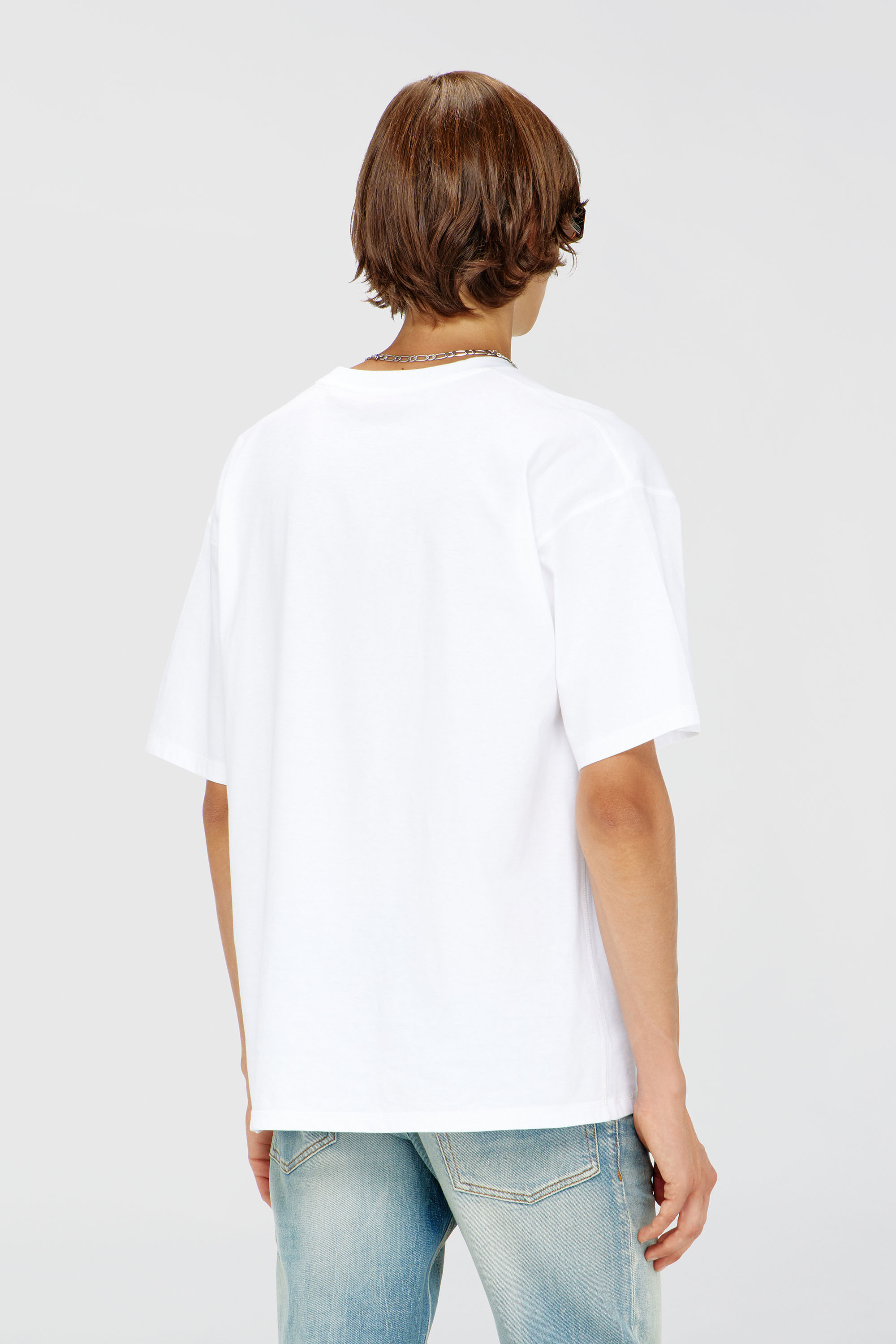 Diesel - T-LUCIEN-IHBI, Male's Tシャツ in ホワイト - 4