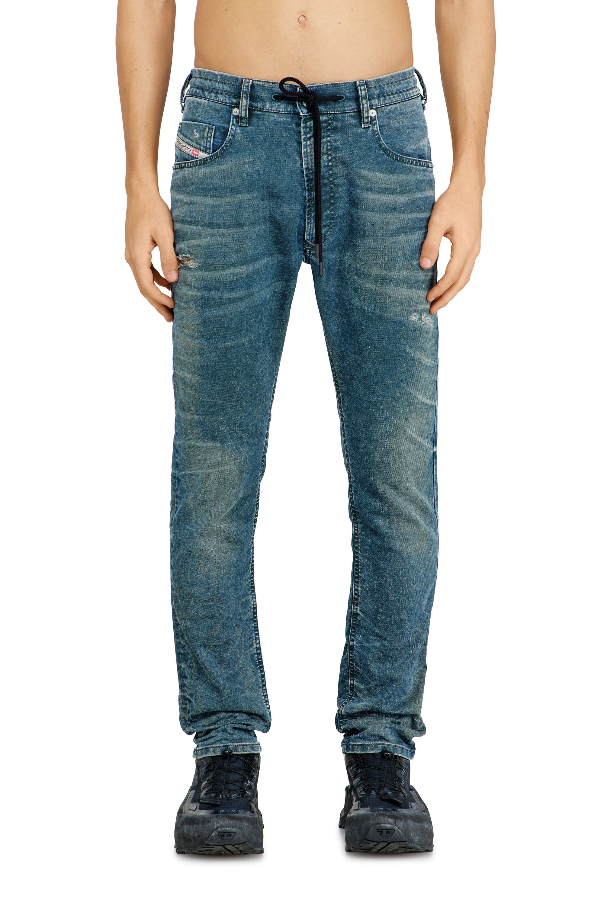 Diesel - Male's Regular 2032 D-Krooley Joggjeans&reg; 068TZ, ミディアムブルー - 1