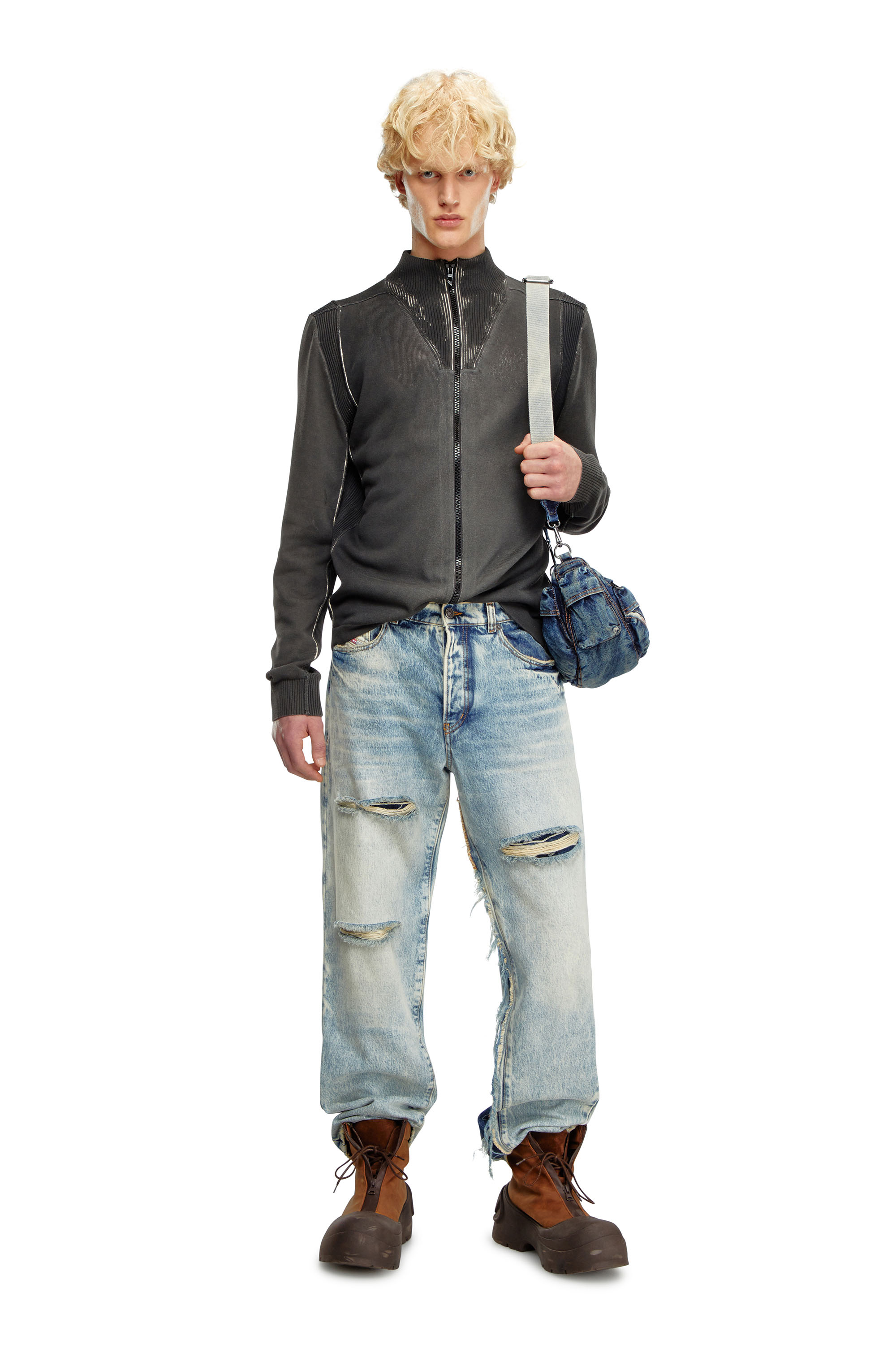 Diesel - K-DENIM-ZIP, ブラック - Image 2