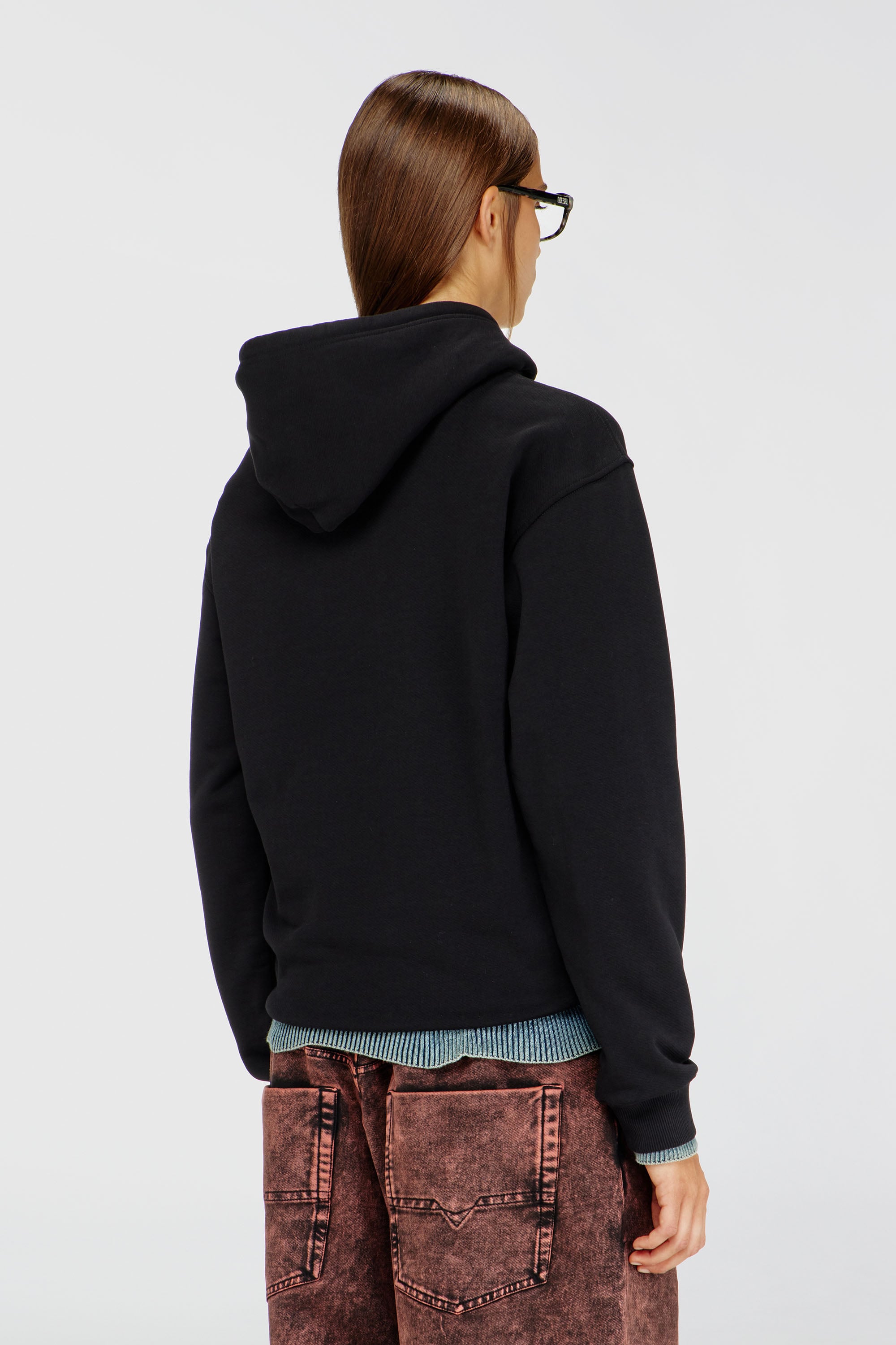 Diesel - F-NORMY-HOOD-OD, Female's プルオーバーパーカー in ブラック - 4