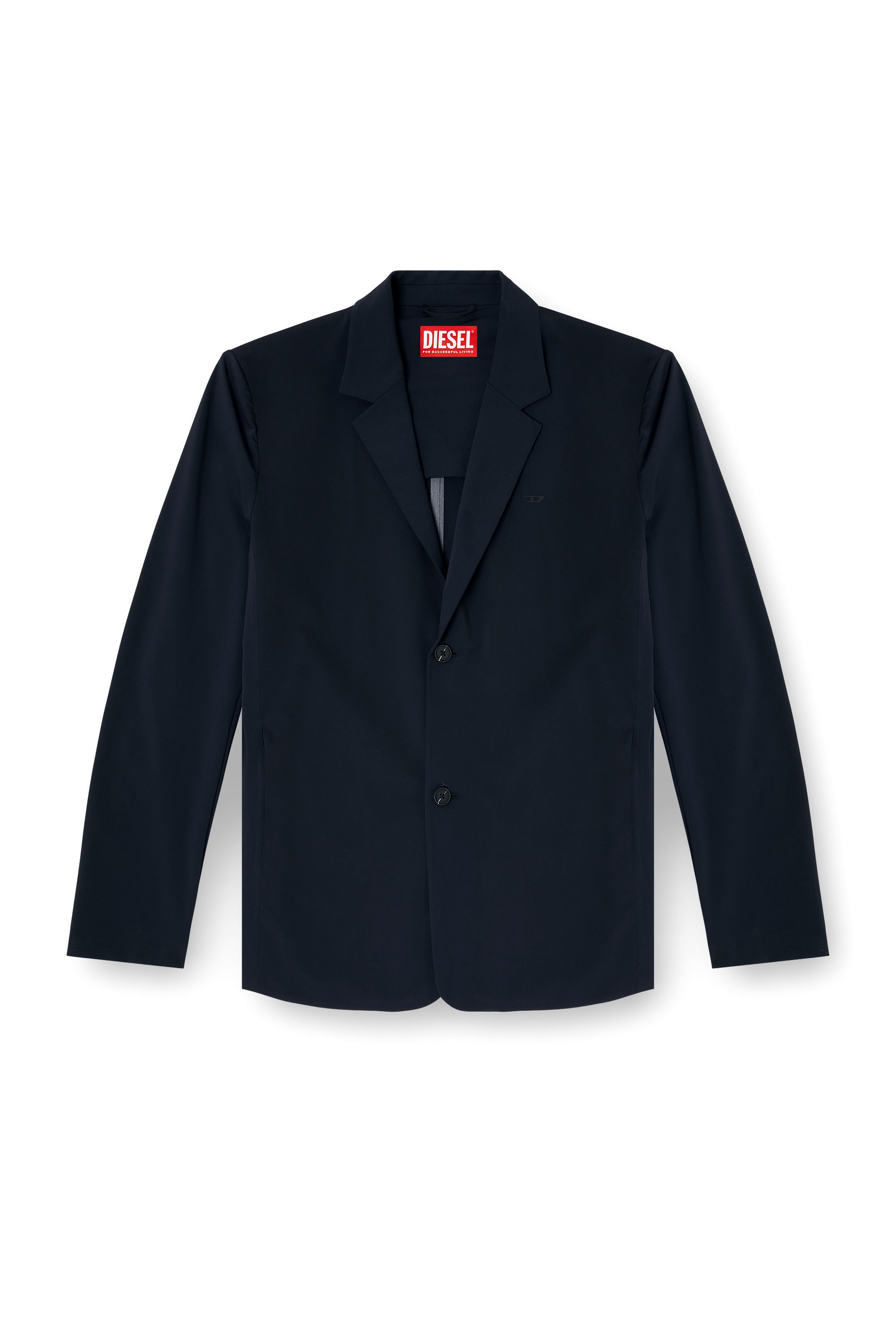 Diesel - J-ACTIVE, Male's Blazer in stretch nylon in ブラック - 3