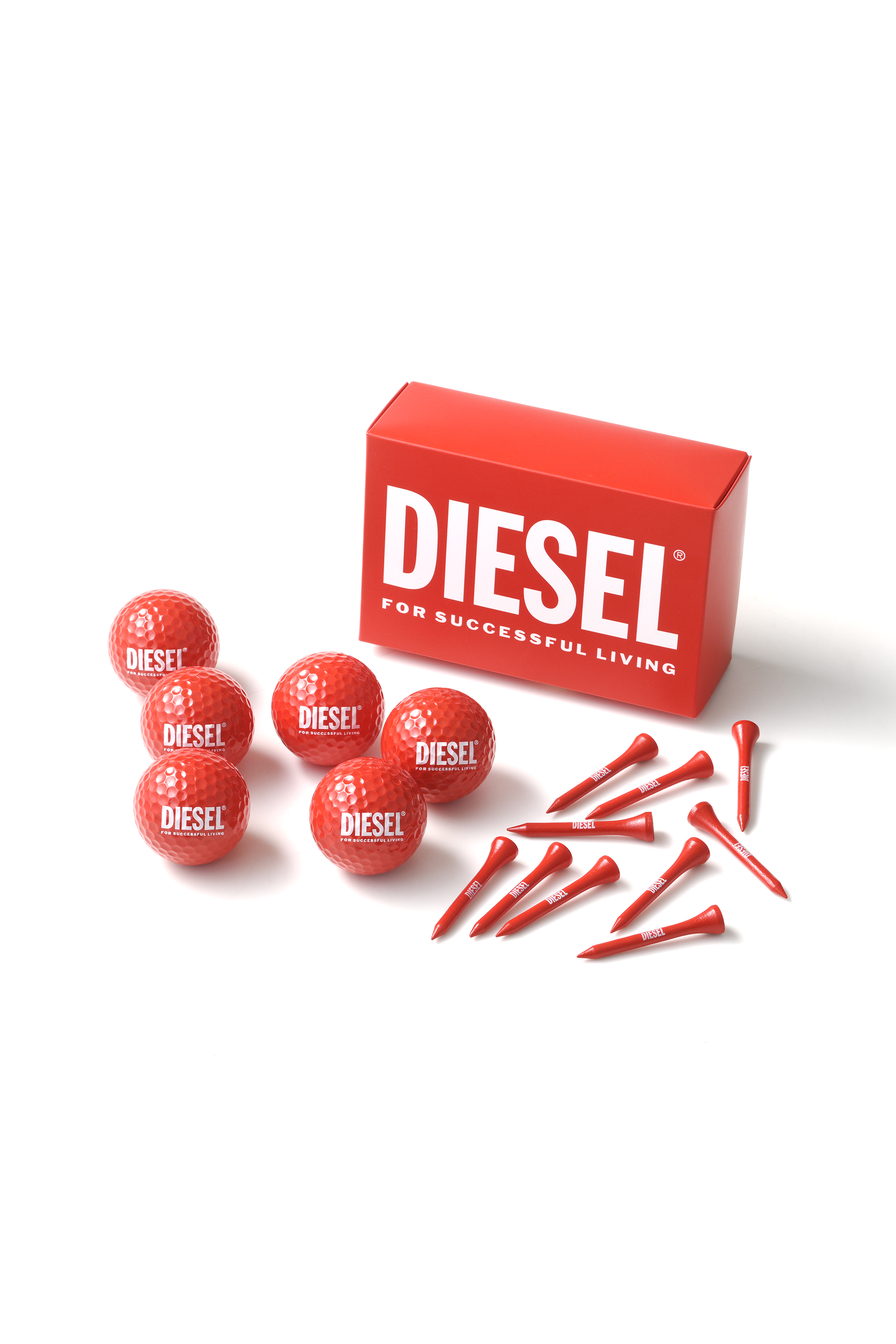 Diesel - GOLF BALL SET, Unisex's GOLF BALL SET in レッド - 1