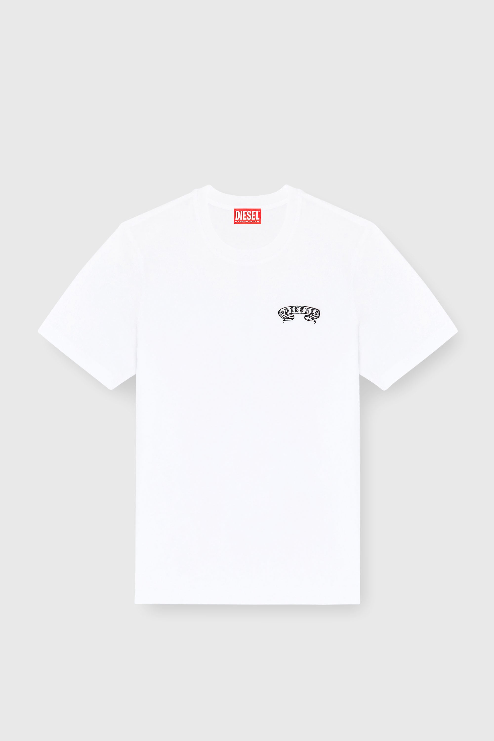 Diesel - T-ADJUST-AA9, Male's Tシャツ in ホワイト - 2