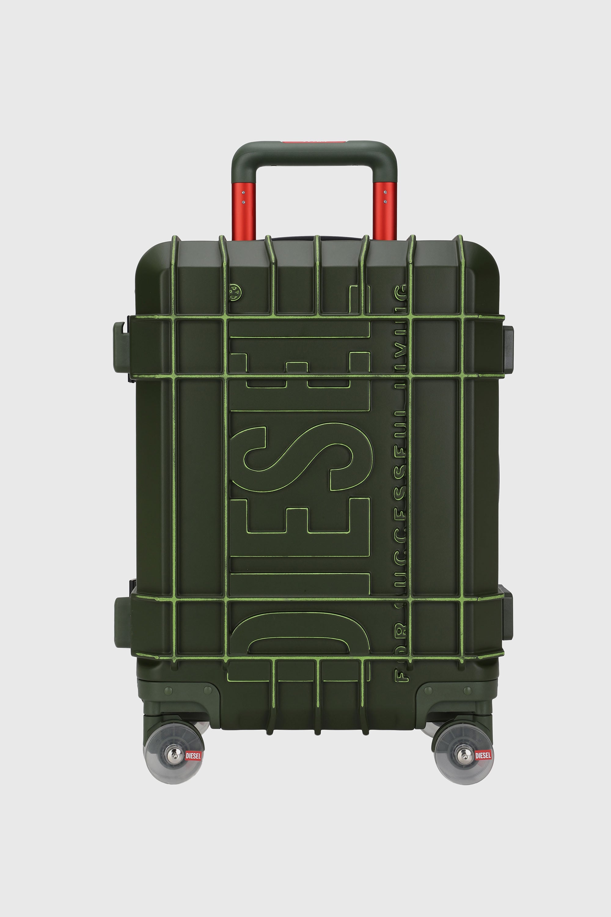 Diesel - DIESEL PC STRONG IMAGE TROLLEY- DSL003, Unisex's Rugged suitcase size S in ミリタリーグリーン - 1