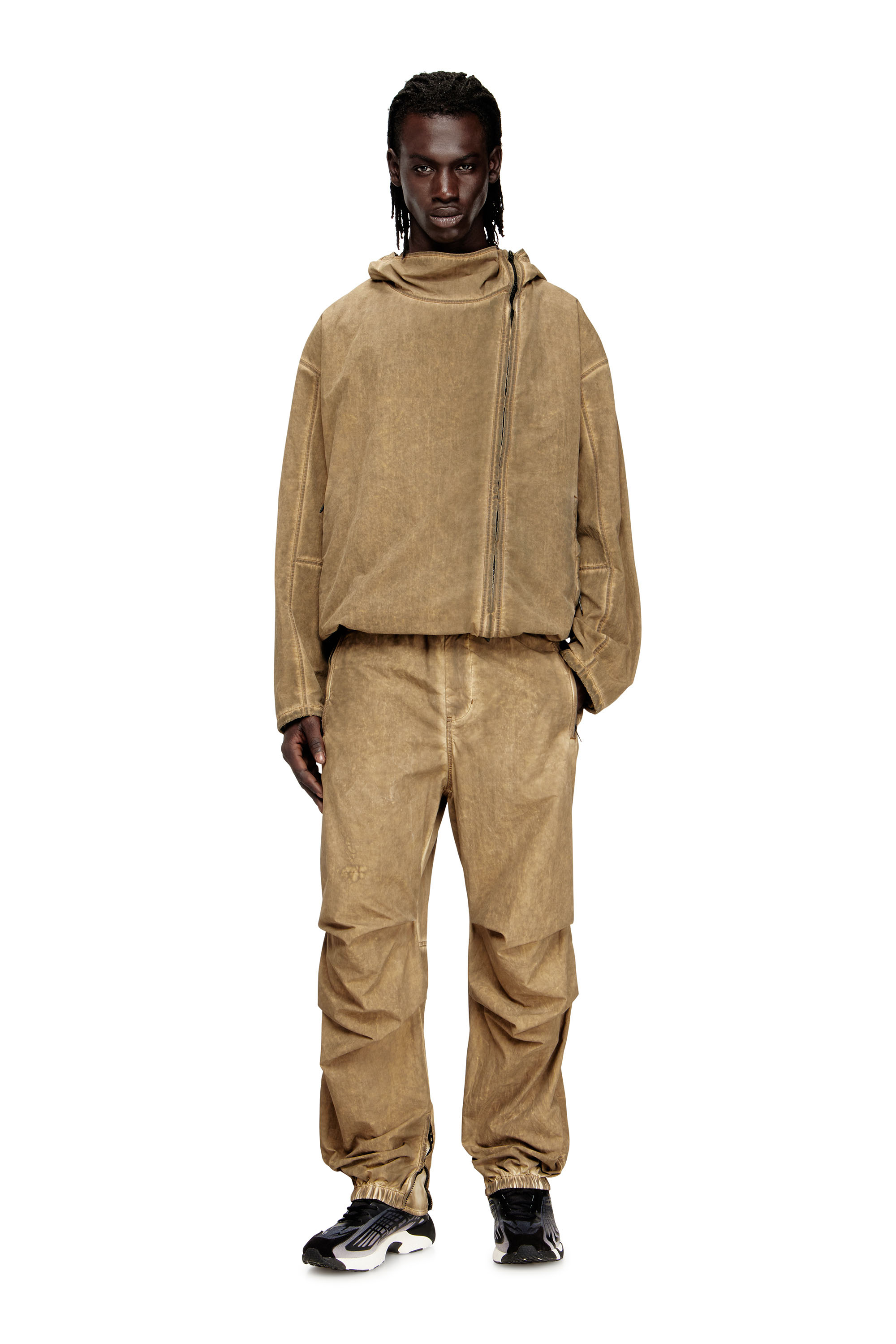 Diesel - J-SQUAD-TREAT, Male's フード付きジャケット in ベージュ - 1