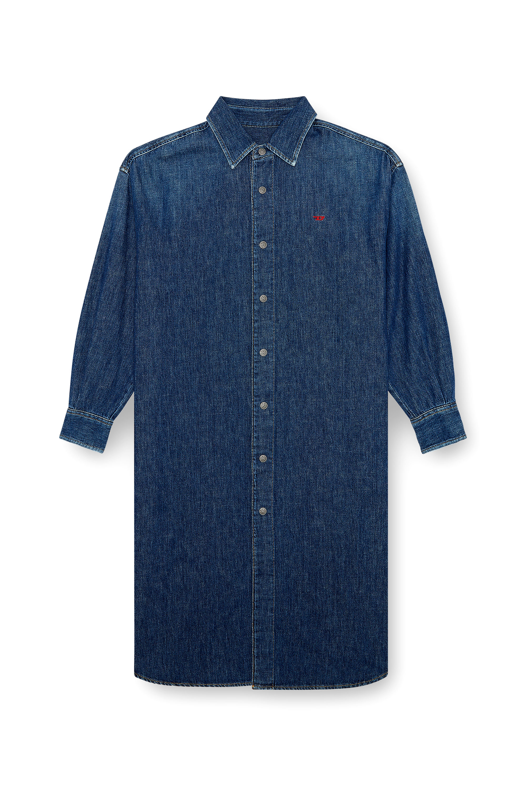 Diesel - DE-DALIS, Female's Shirt dress in denim in ダークブルー - 3