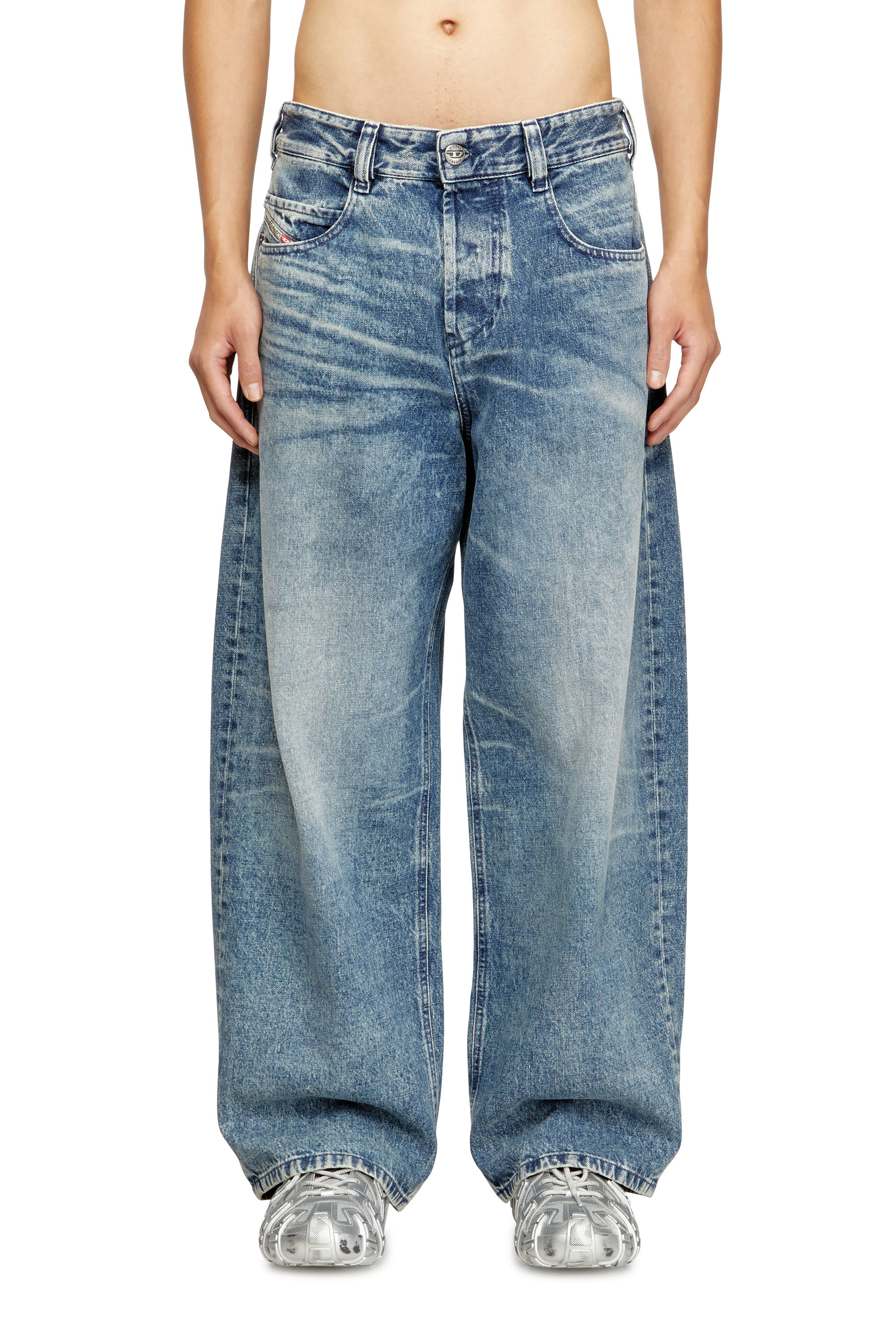 Diesel - Unisex's Relaxed Jeans 1997 D-Enim 007DA, ライトブルー - 3