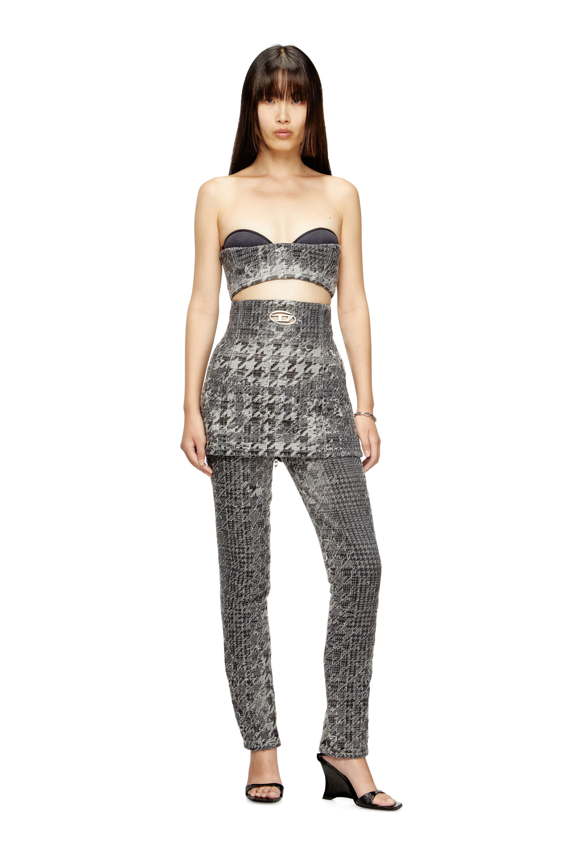 Diesel - Female's Slim Jeans 1992 D-Jiann 0CEBN, ブラック/ダークグレー - 1