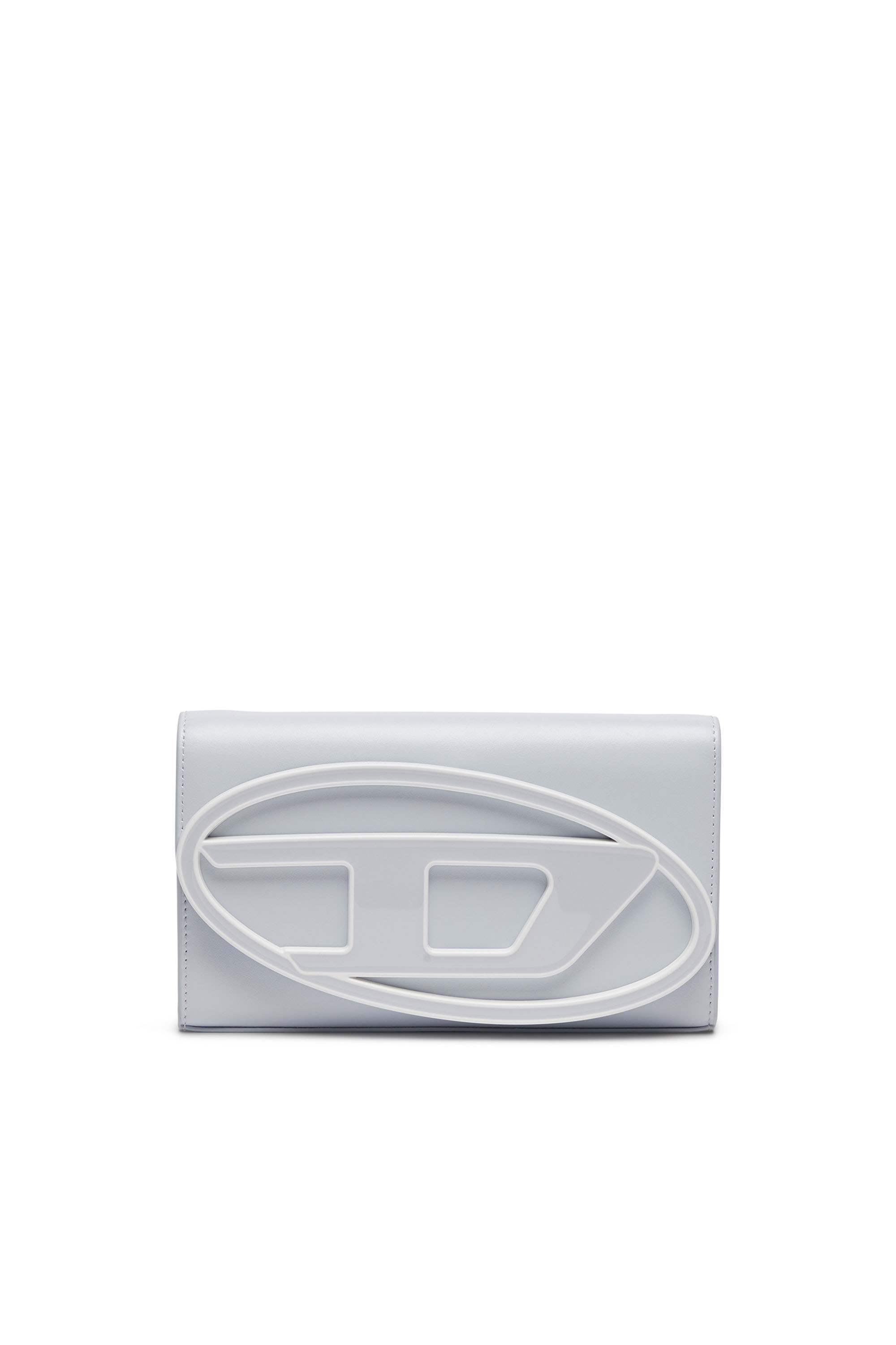 Diesel - 1DR WALLET STRAP, Female's Wallet purse in pastel leather in ライトブルー - 1