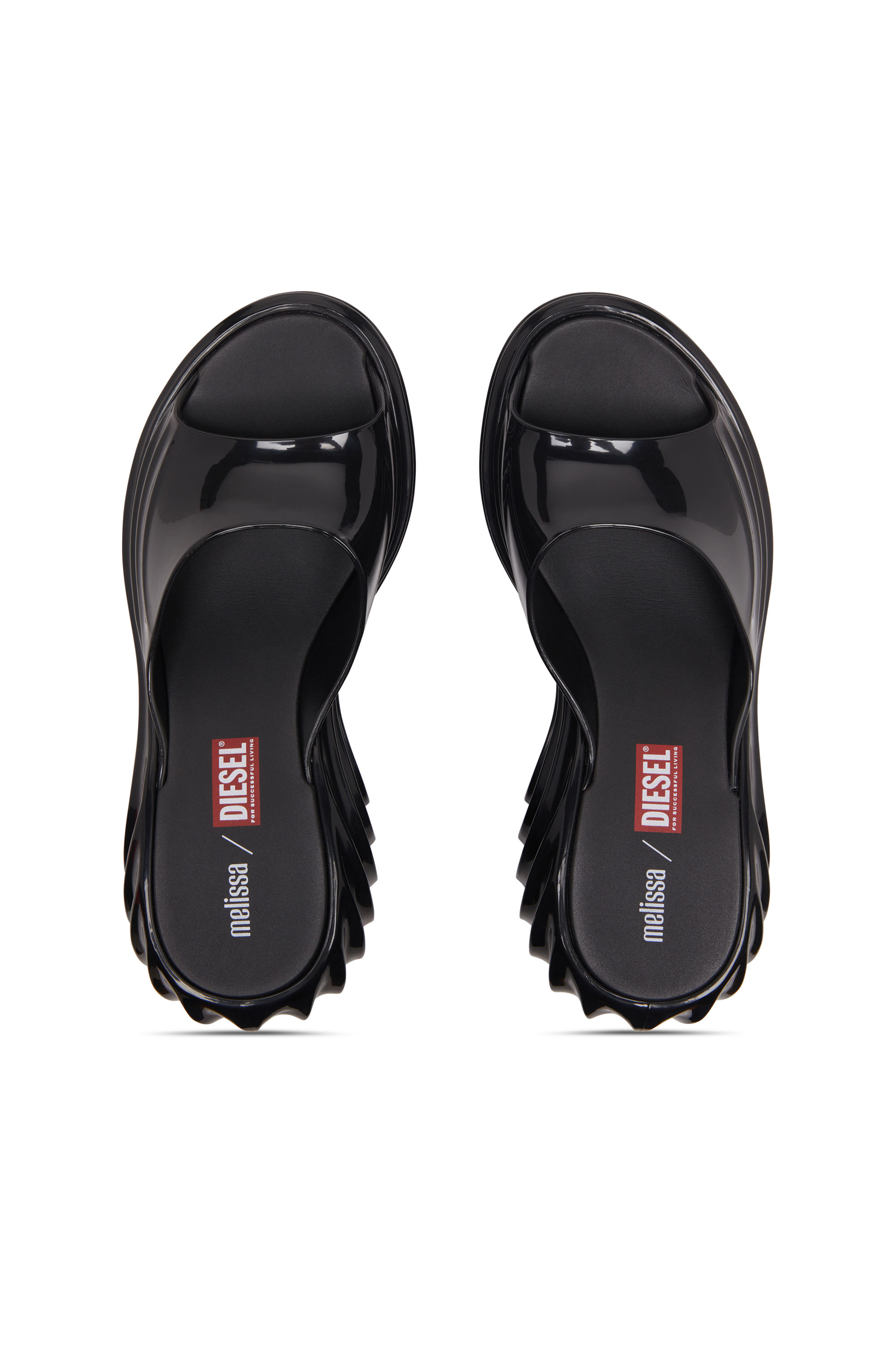 Diesel - MELISSA QUANTUM PLATFORM, Female's Platform mule in Melflex® in ブラック - 6