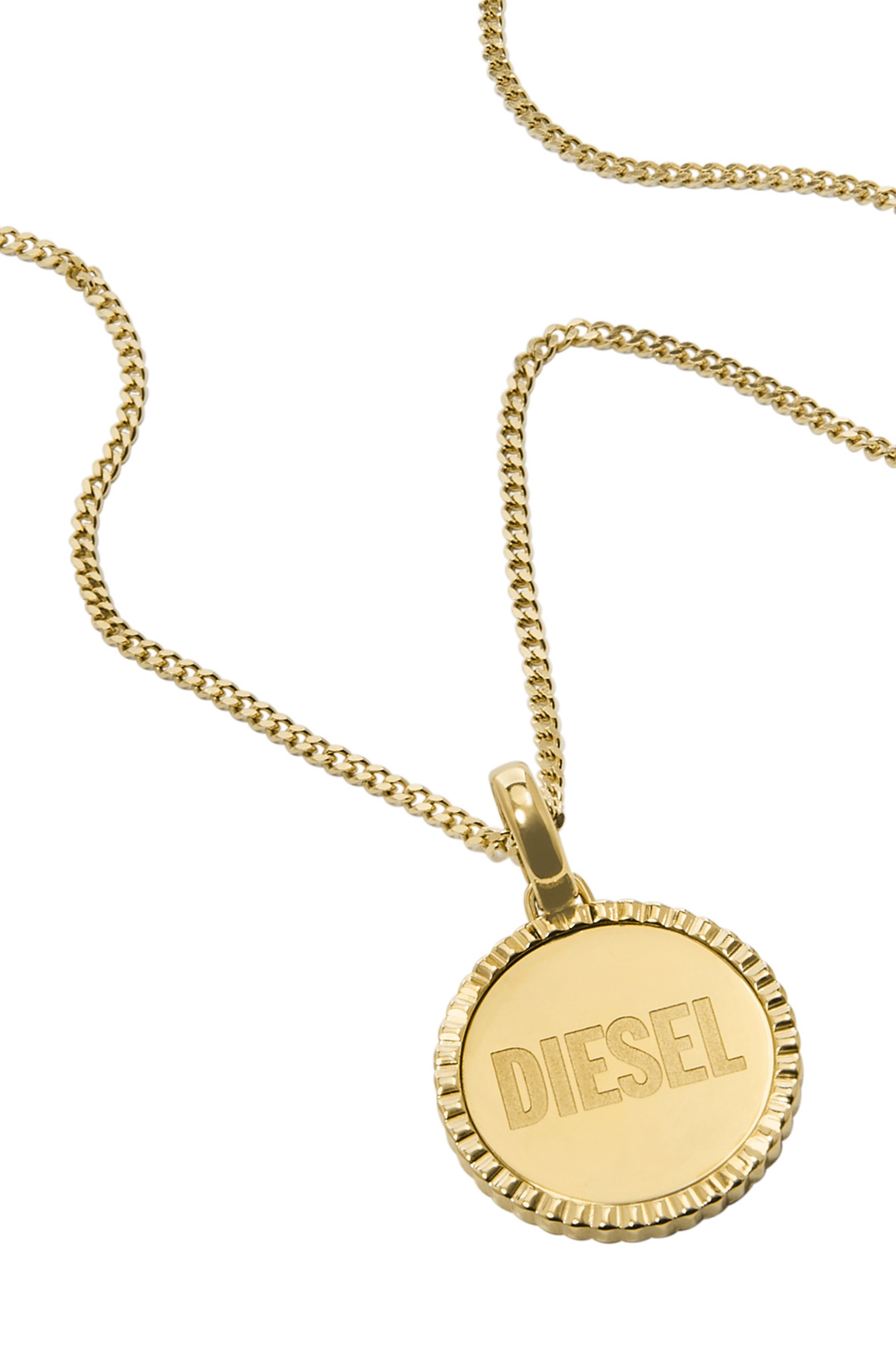 DIESEL ディーゼル ペンダントゴールドネックレス-