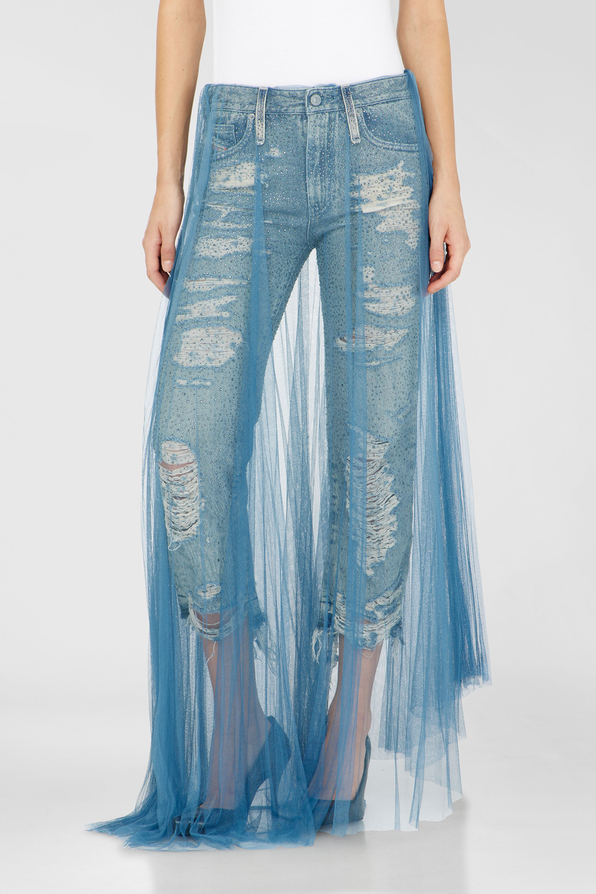 Diesel - Female's Regular Jeans D-Aisi 0DBER, ミディアムブルー - 1