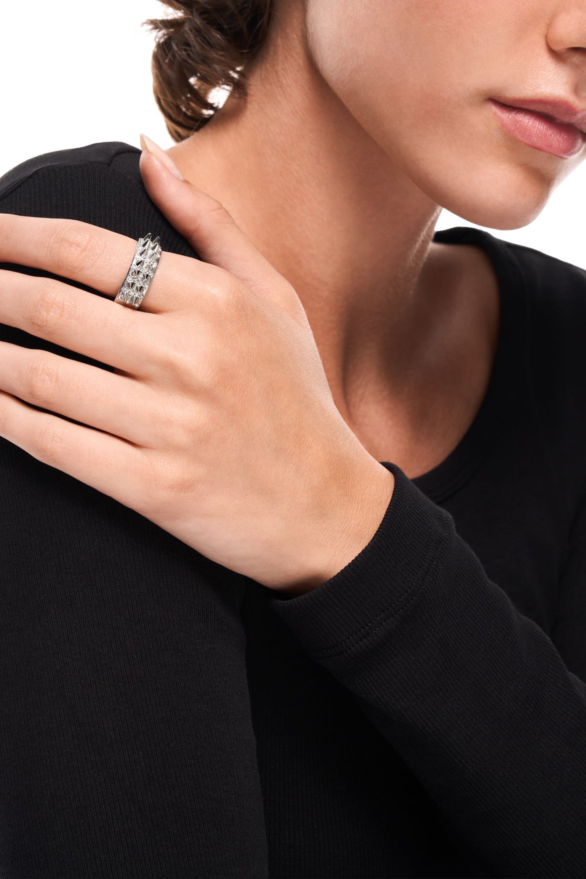 Diesel - DX1723040, Unisex's Stainless Steel Band Ring in シルバー - 4