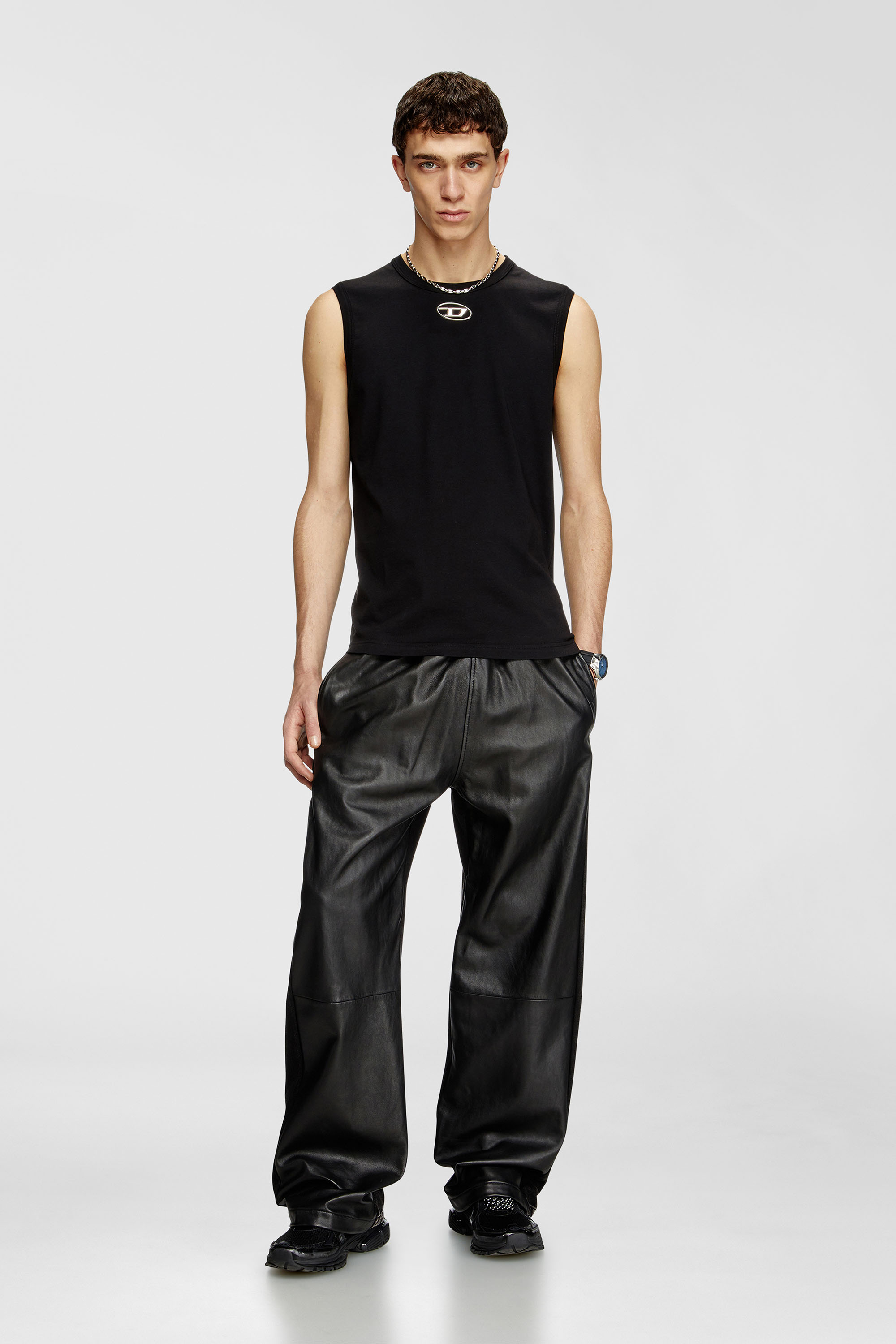 Diesel - T-BISCO-OD, Male's ノースリーブトップ in ブラック - 1
