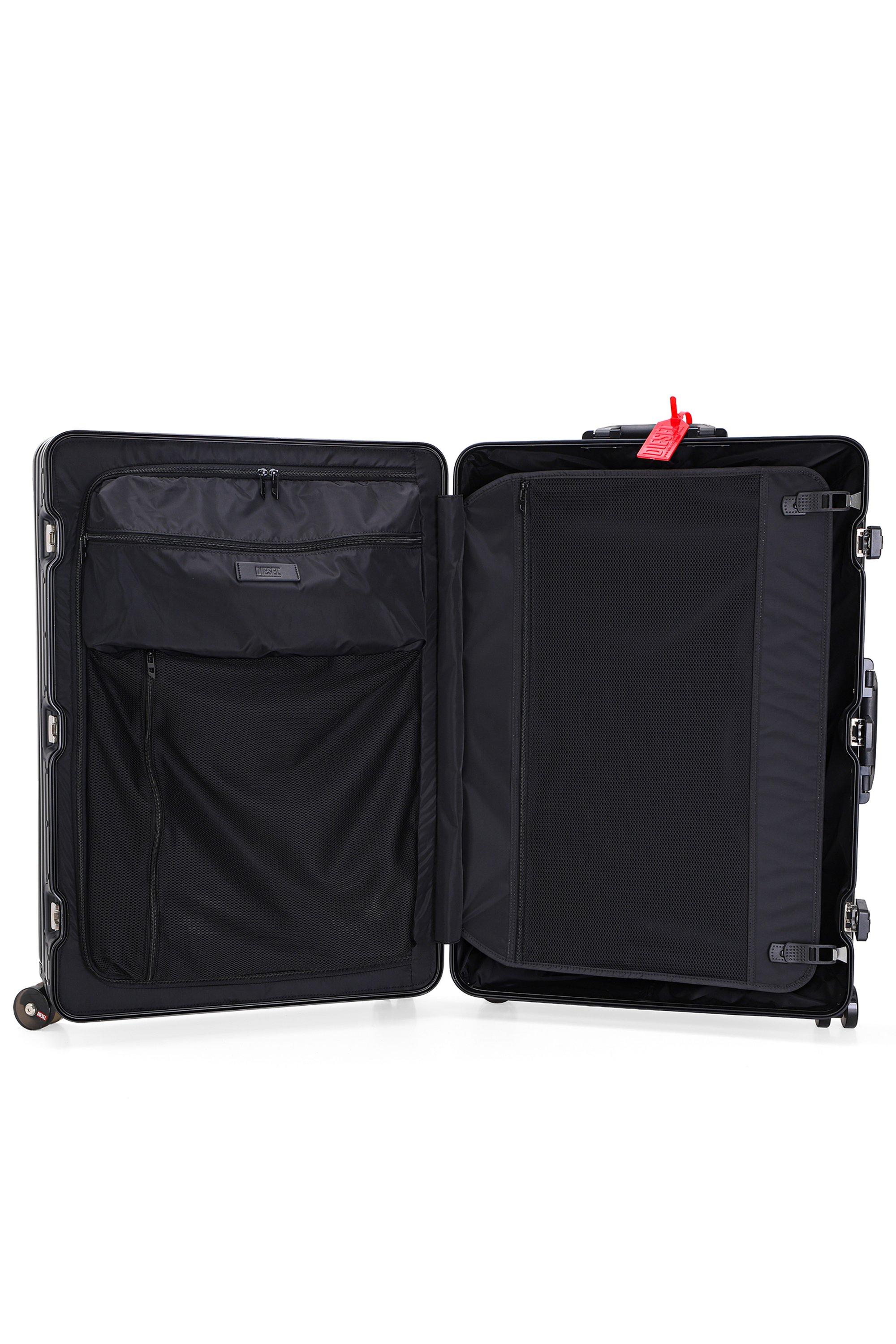 Diesel - DIESEL ALUMINUM TROLLEY- DSL002, Unisex's Aluminum Carry-On Luggage 28" in ブラック - 4