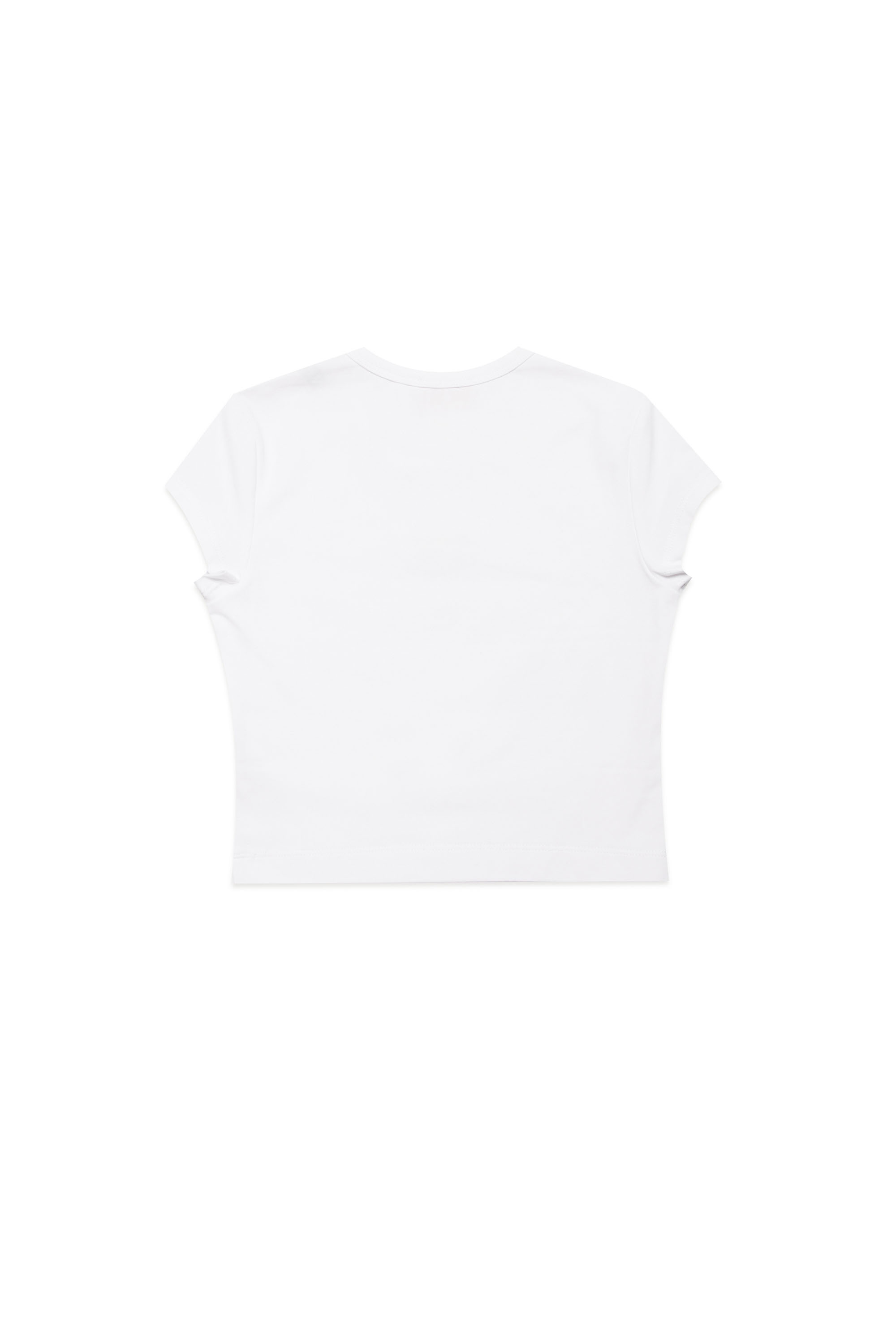 Diesel - TANGIE, Female's T-shirt with cut-out Oval D logo in ホワイト - 2