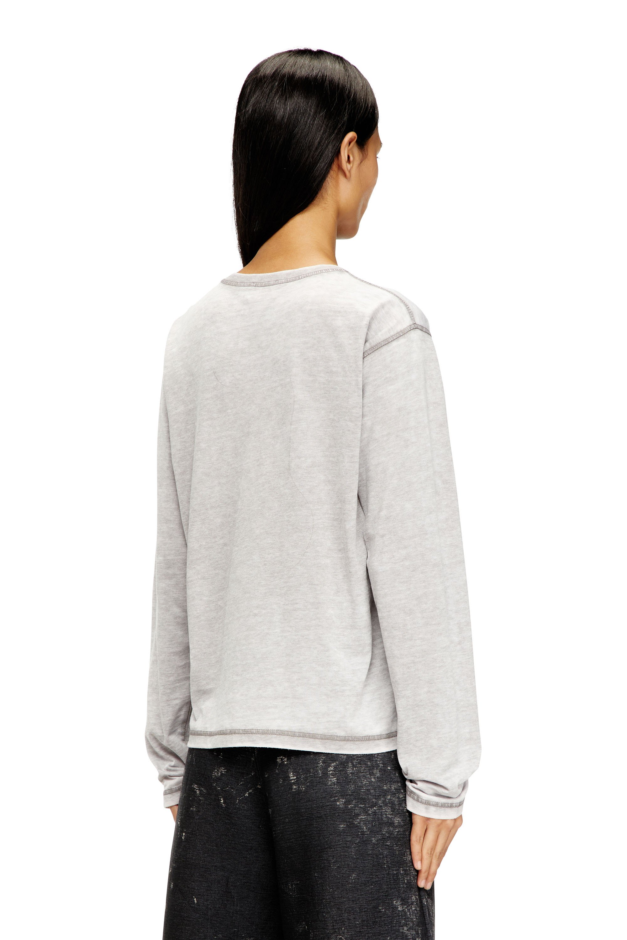 Diesel - T-NORMY-LS, Female's 長袖Tシャツ in グレー - 4